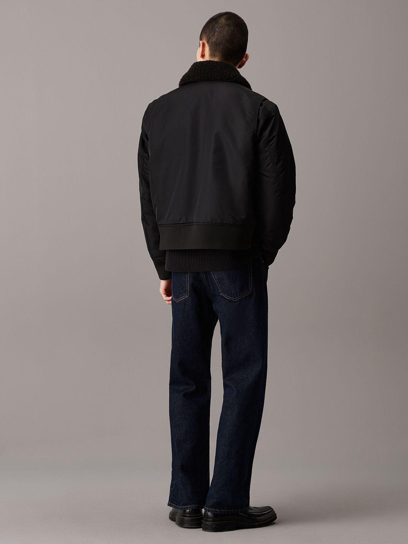 Chaqueta Aviator Sherpa Negro Calvin Klein-2