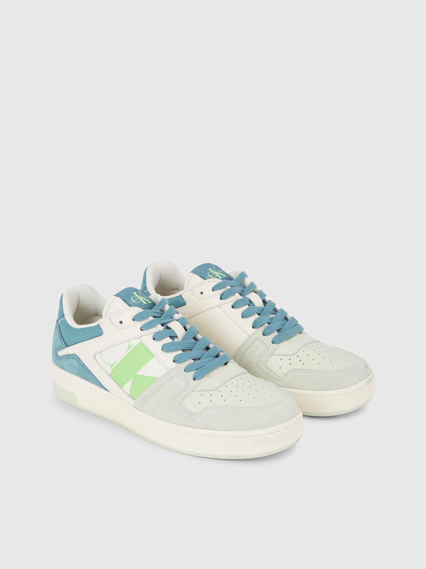 Zapatilla Basket Cupsole Lace Up Mix Blanco Calvin Klein-0