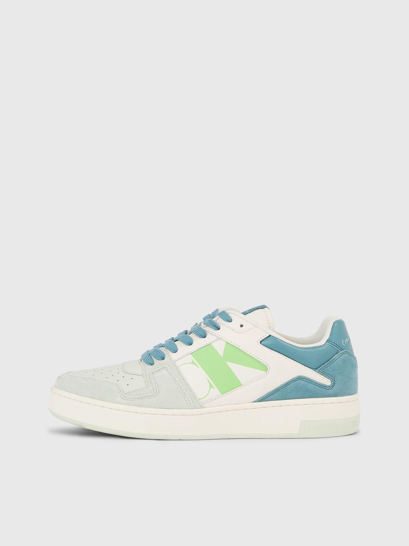 Zapatilla Basket Cupsole Lace Up Mix Blanco Calvin Klein-5