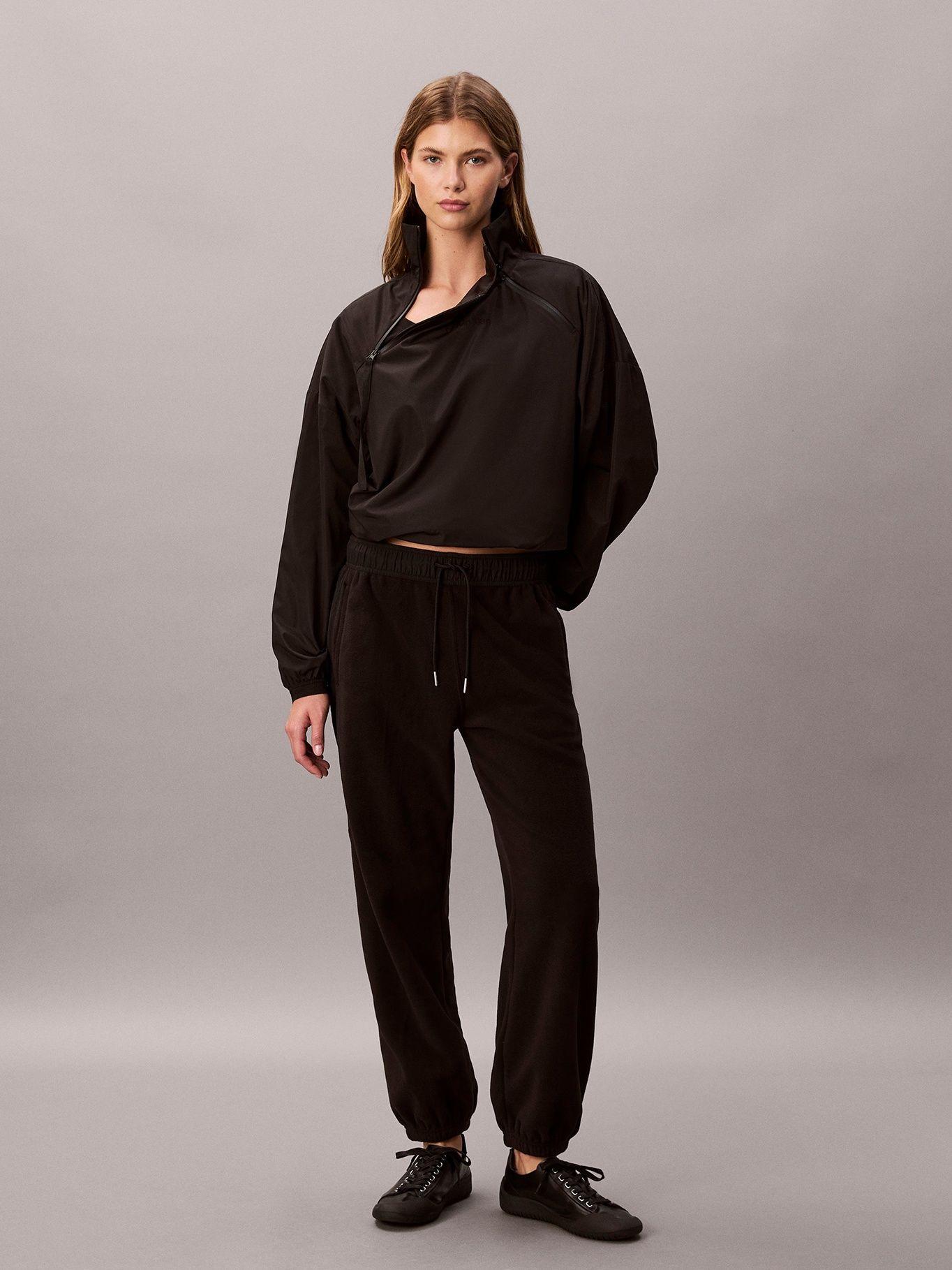 Jogger de Tejido Polar Combinado Negro Calvin Klein-0