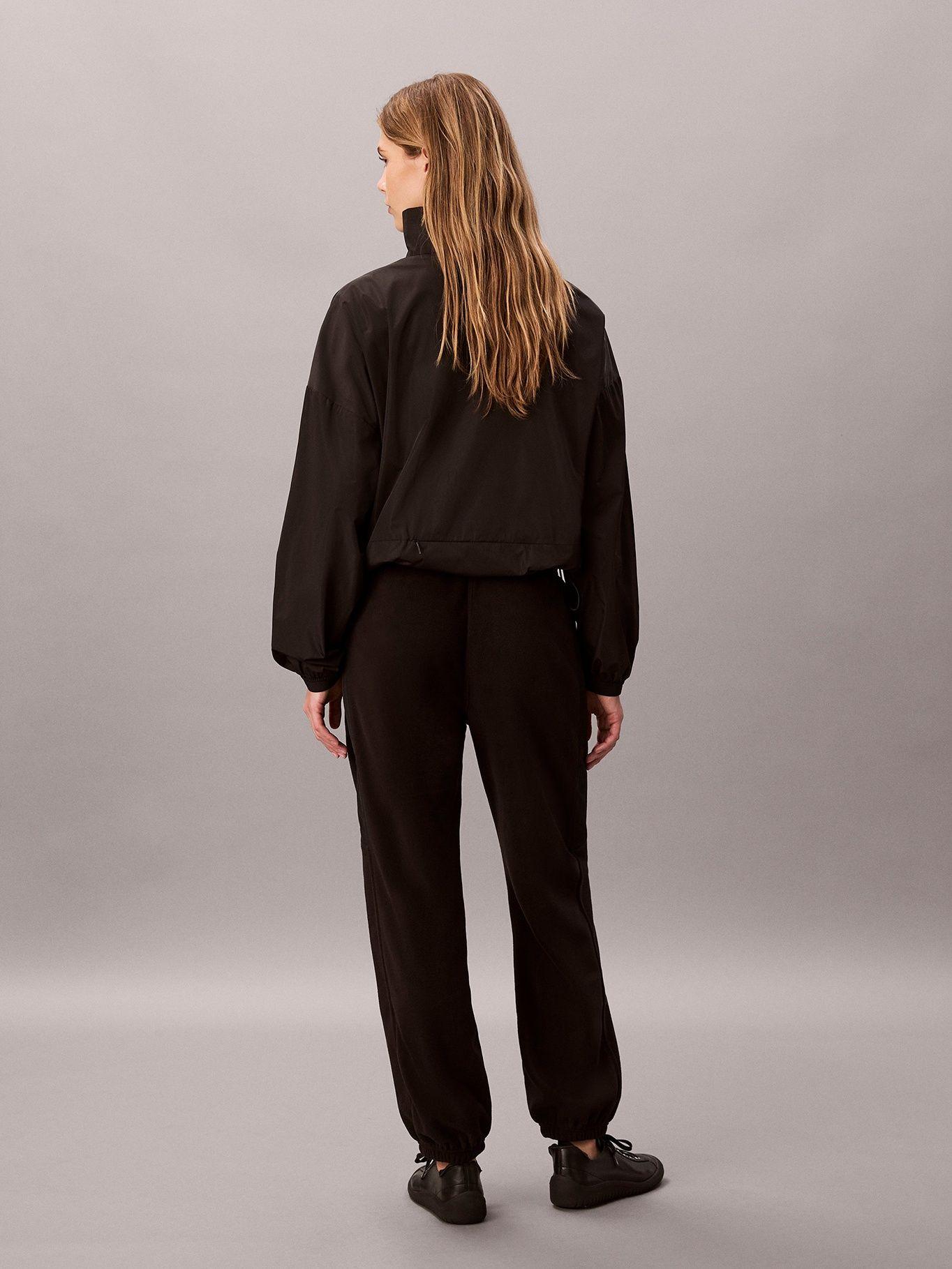 Jogger de Tejido Polar Combinado Negro Calvin Klein-1