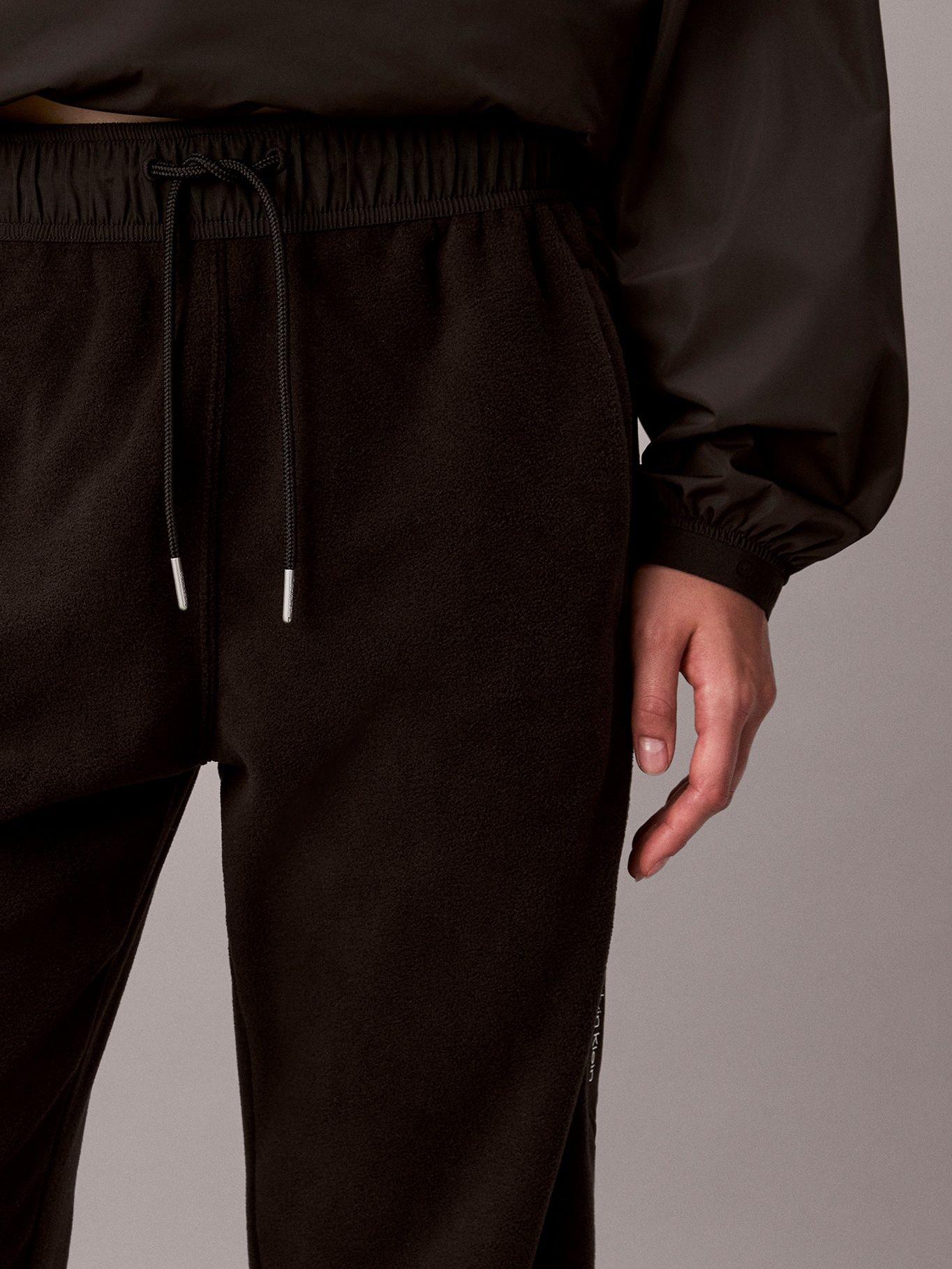 Jogger de Tejido Polar Combinado Negro Calvin Klein-2