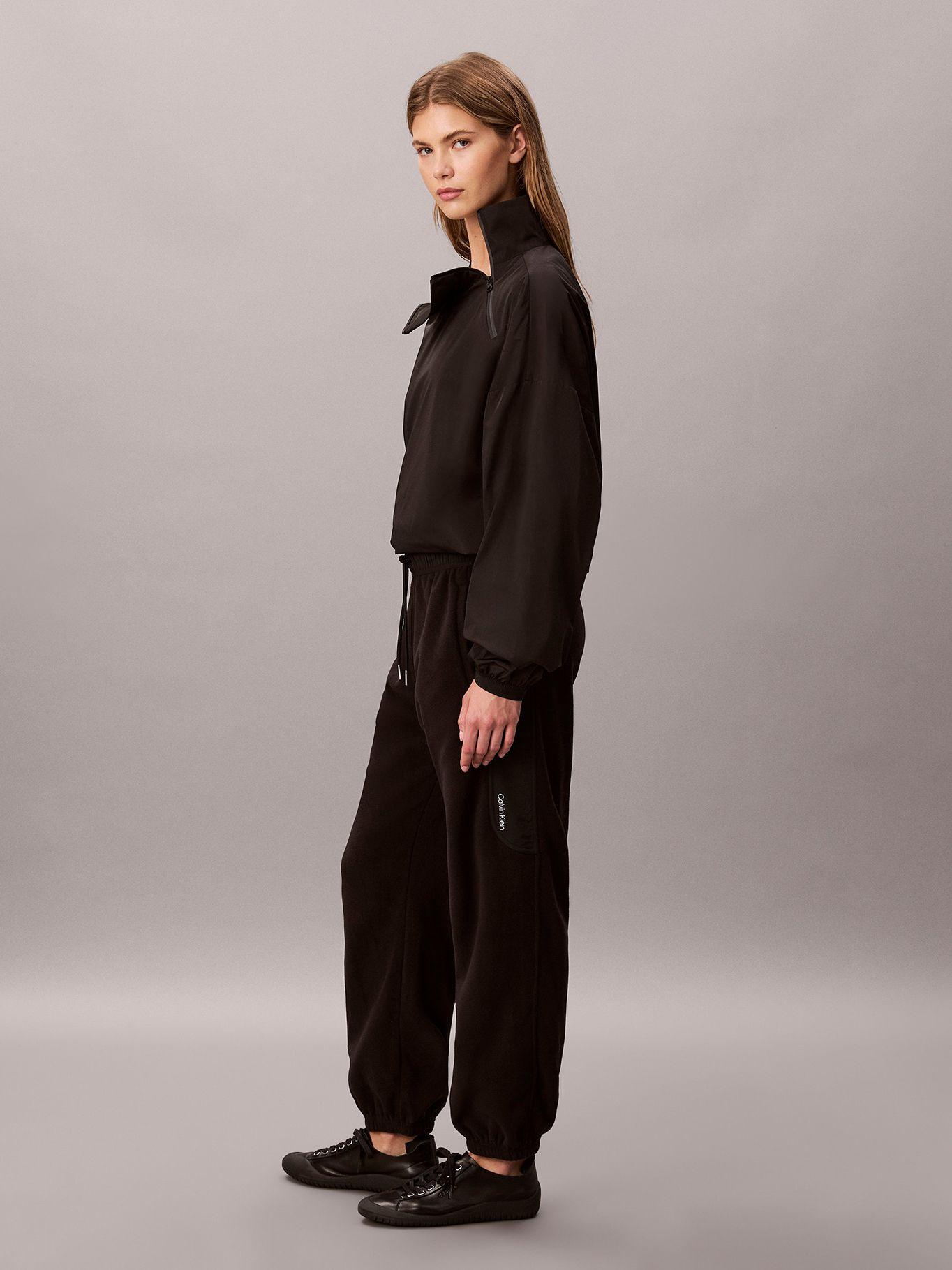 Jogger de Tejido Polar Combinado Negro Calvin Klein-3