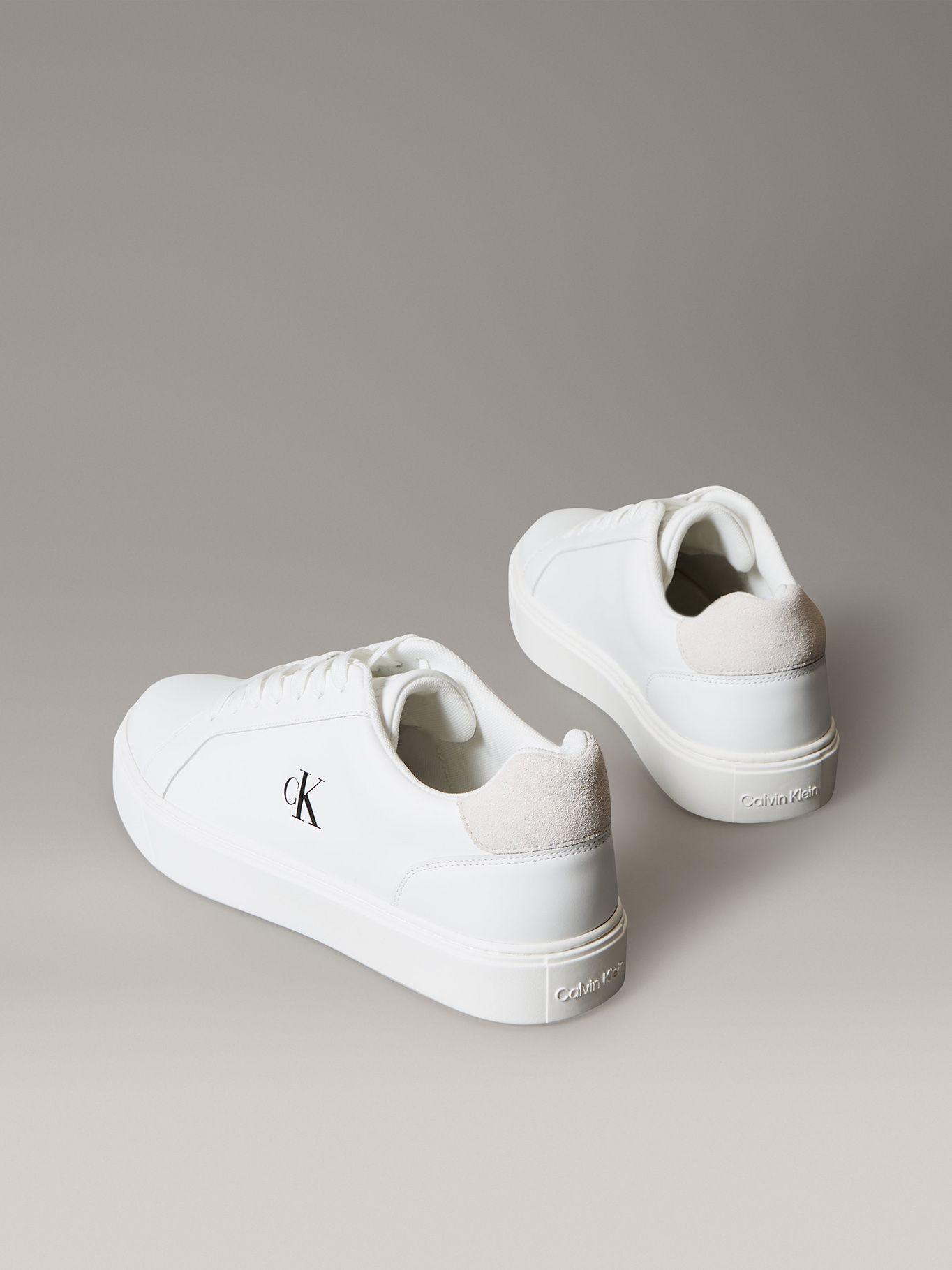 Zapatillas Classic de Cuero Blanco Calvin Klein-1