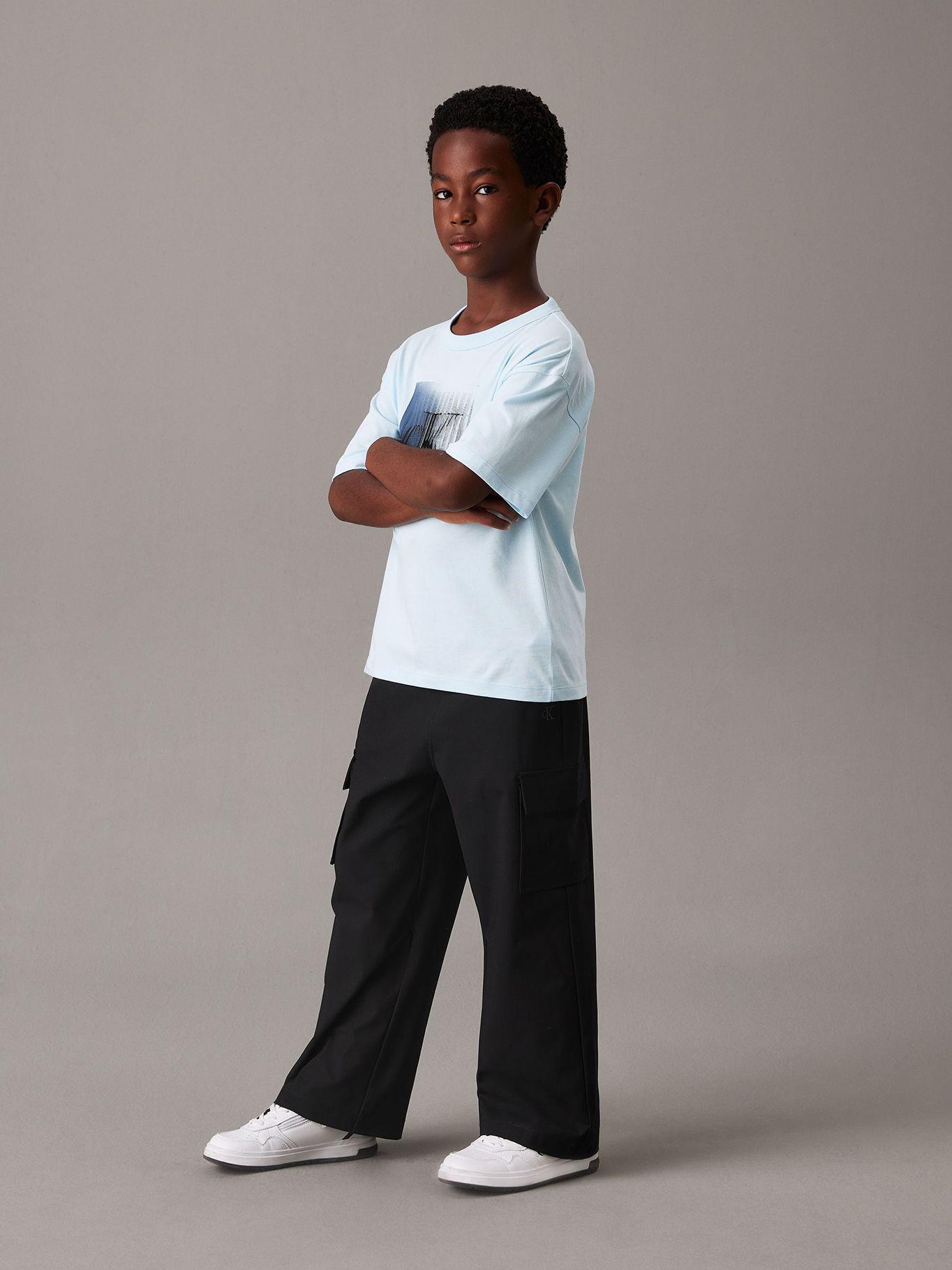 Polera Niño Shifted Ck Celeste Calvin Klein-1