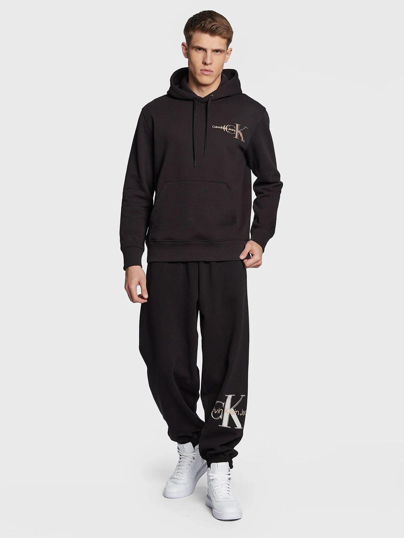 Sudadera con capucha de cordones Negro Calvin Klein-1