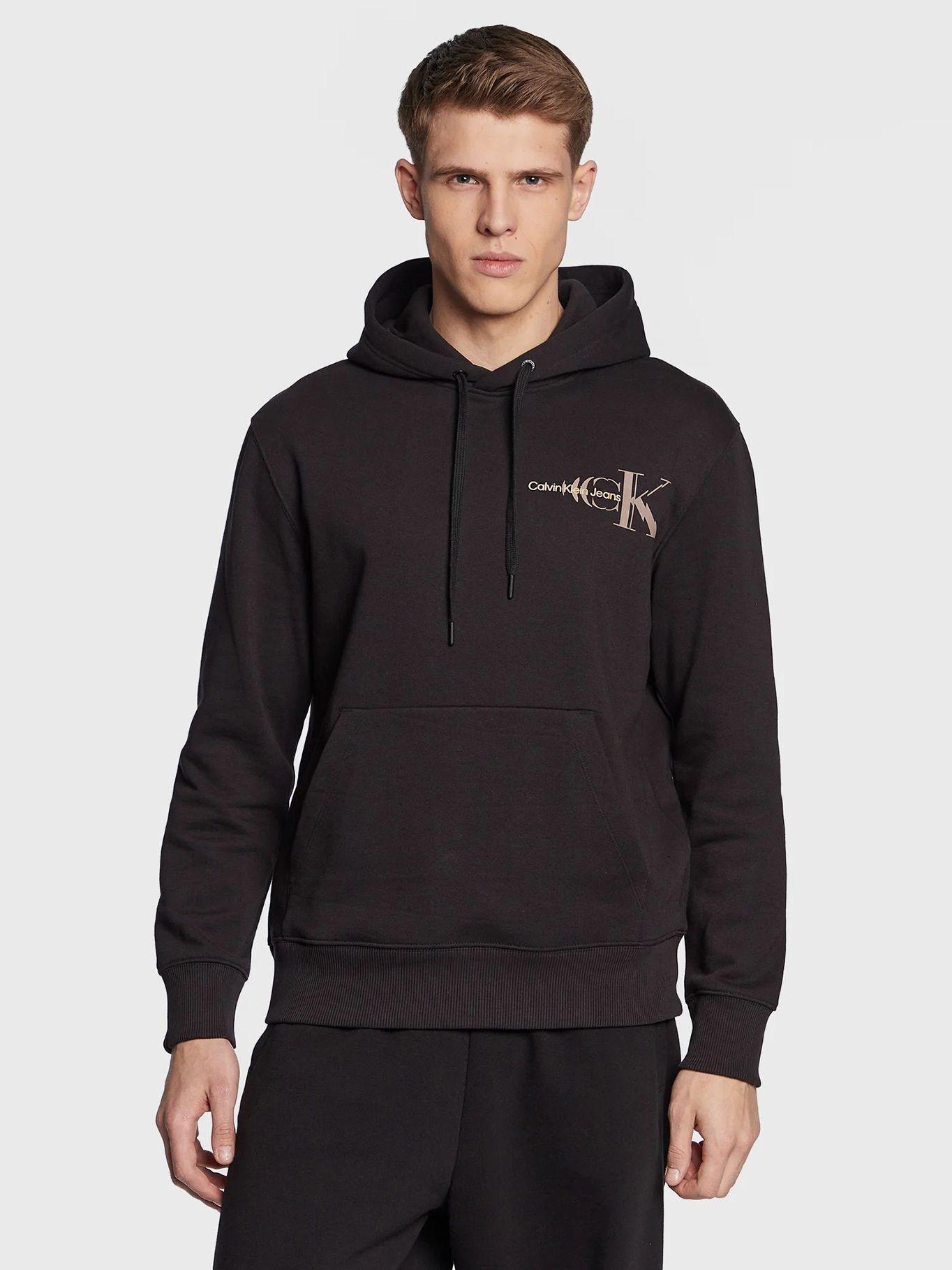 Sudadera con capucha de cordones Negro Calvin Klein-0