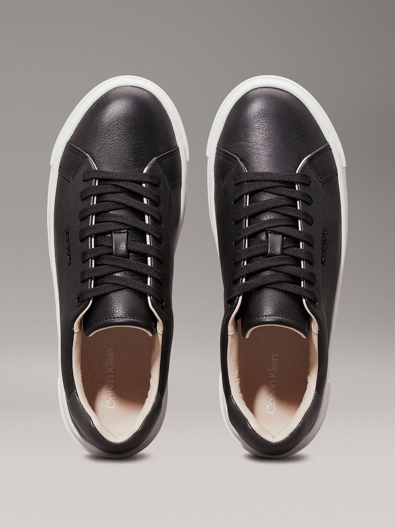 Zapatillas de cuero Negro Calvin Klein-2