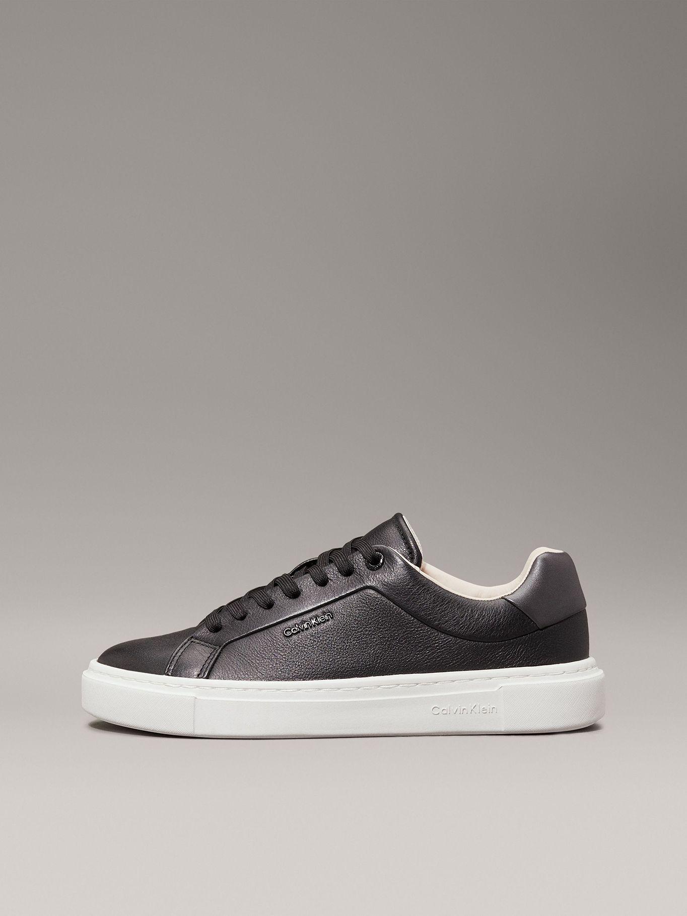 Zapatillas de cuero Negro Calvin Klein-5