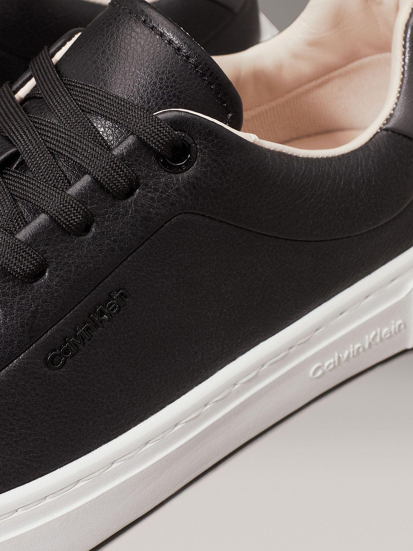 Zapatillas de cuero Negro Calvin Klein-6
