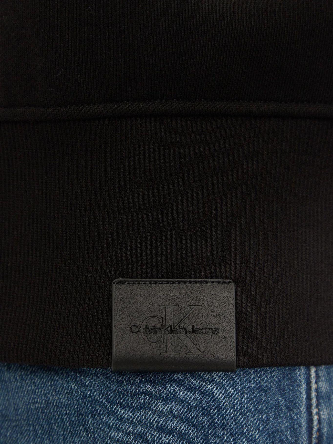 Polerón bomber con bordado Negro Calvin Klein-4