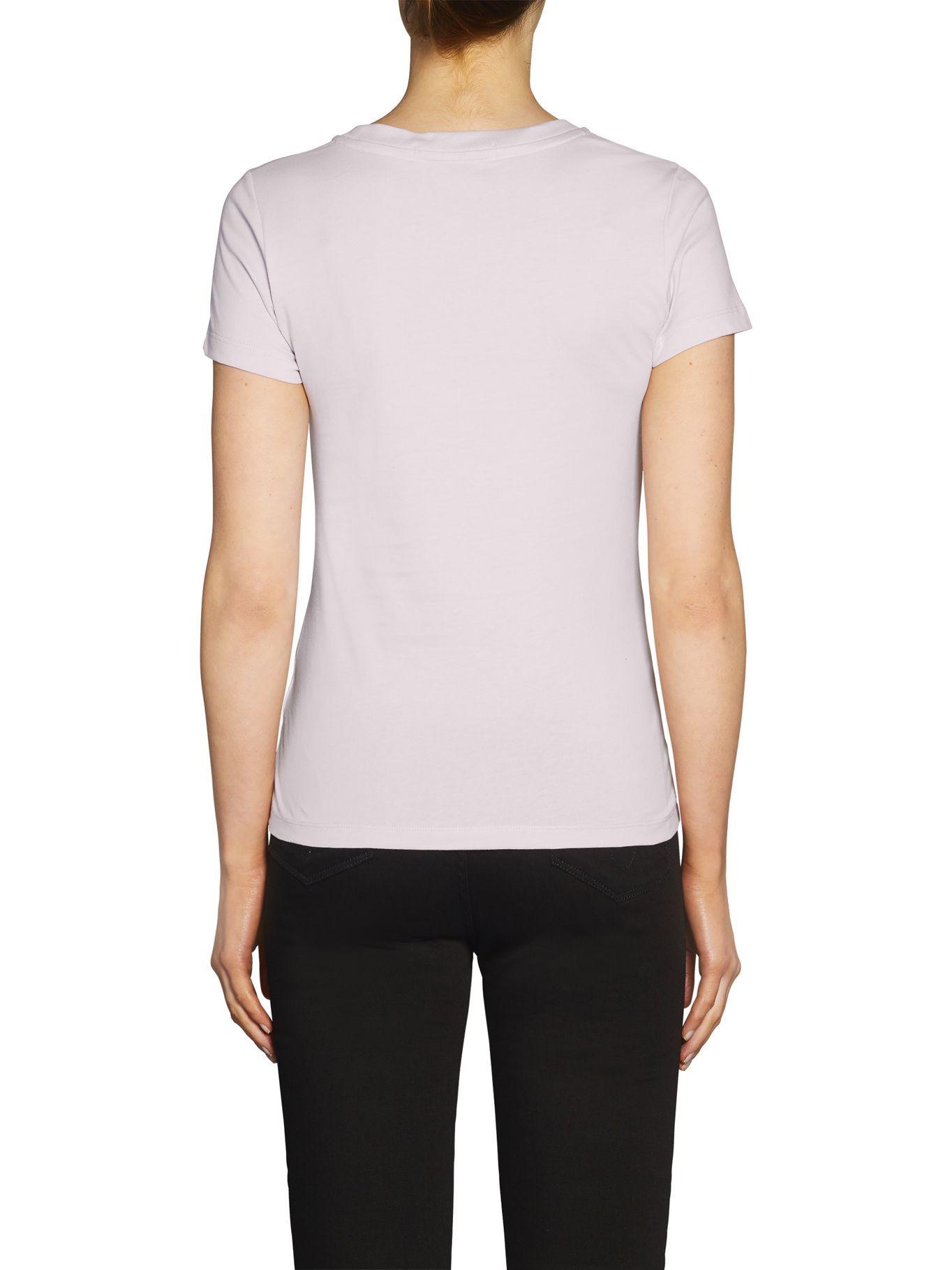 Polera Metallic Instit Logo Rosa Calvin Klein-1