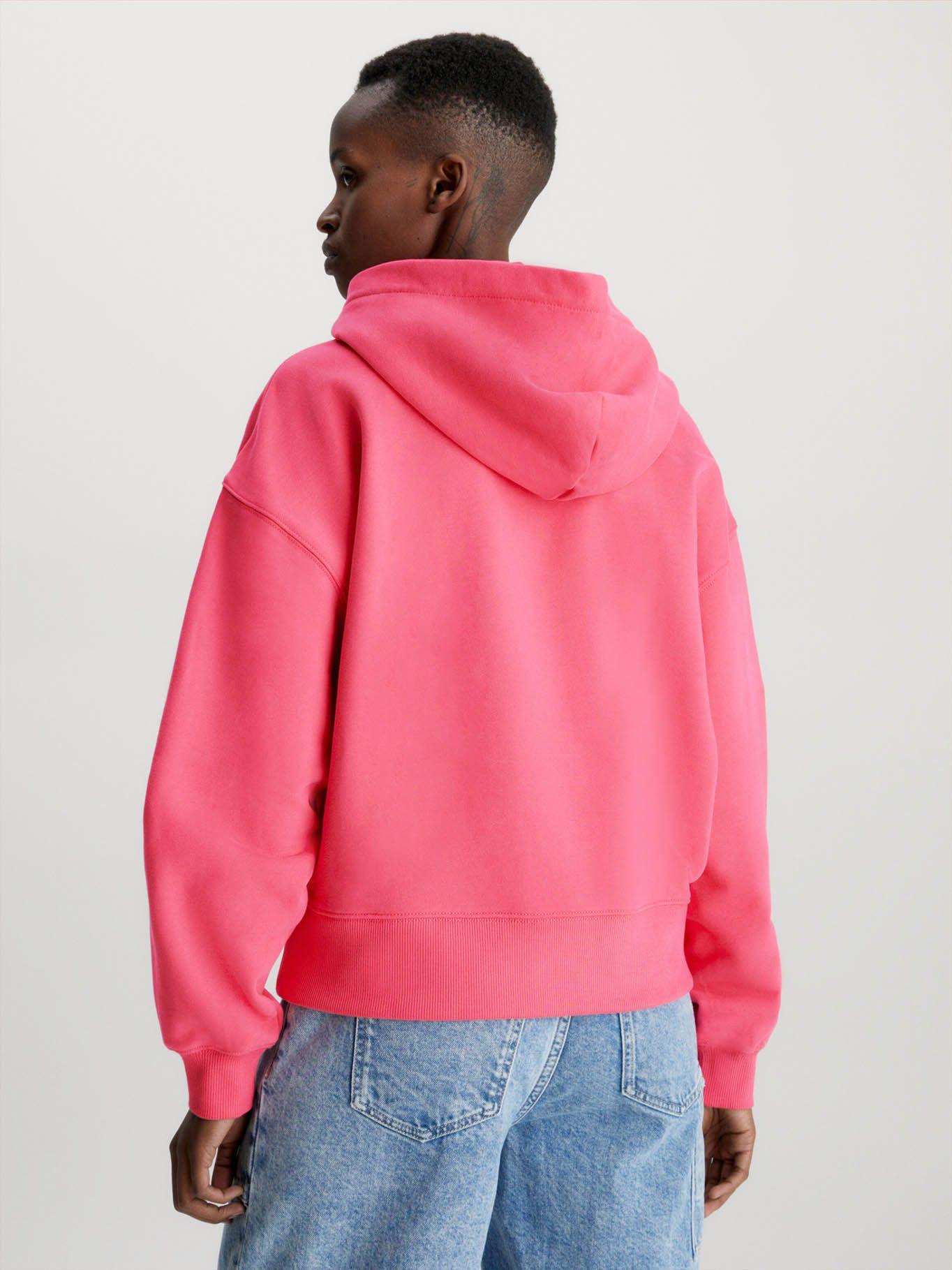 Sudadera con capucha y monograma Rosado Calvin Klein-2