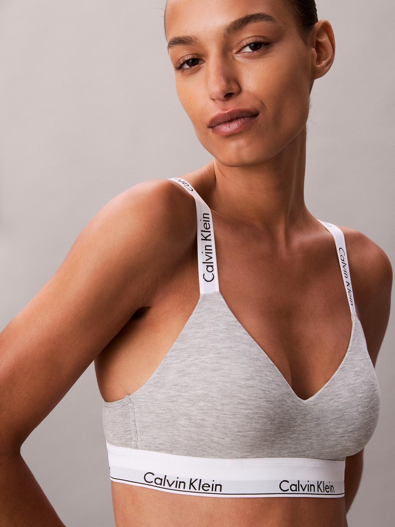 Brasier Icon Cotton Modal Gris Calvin Klein-4