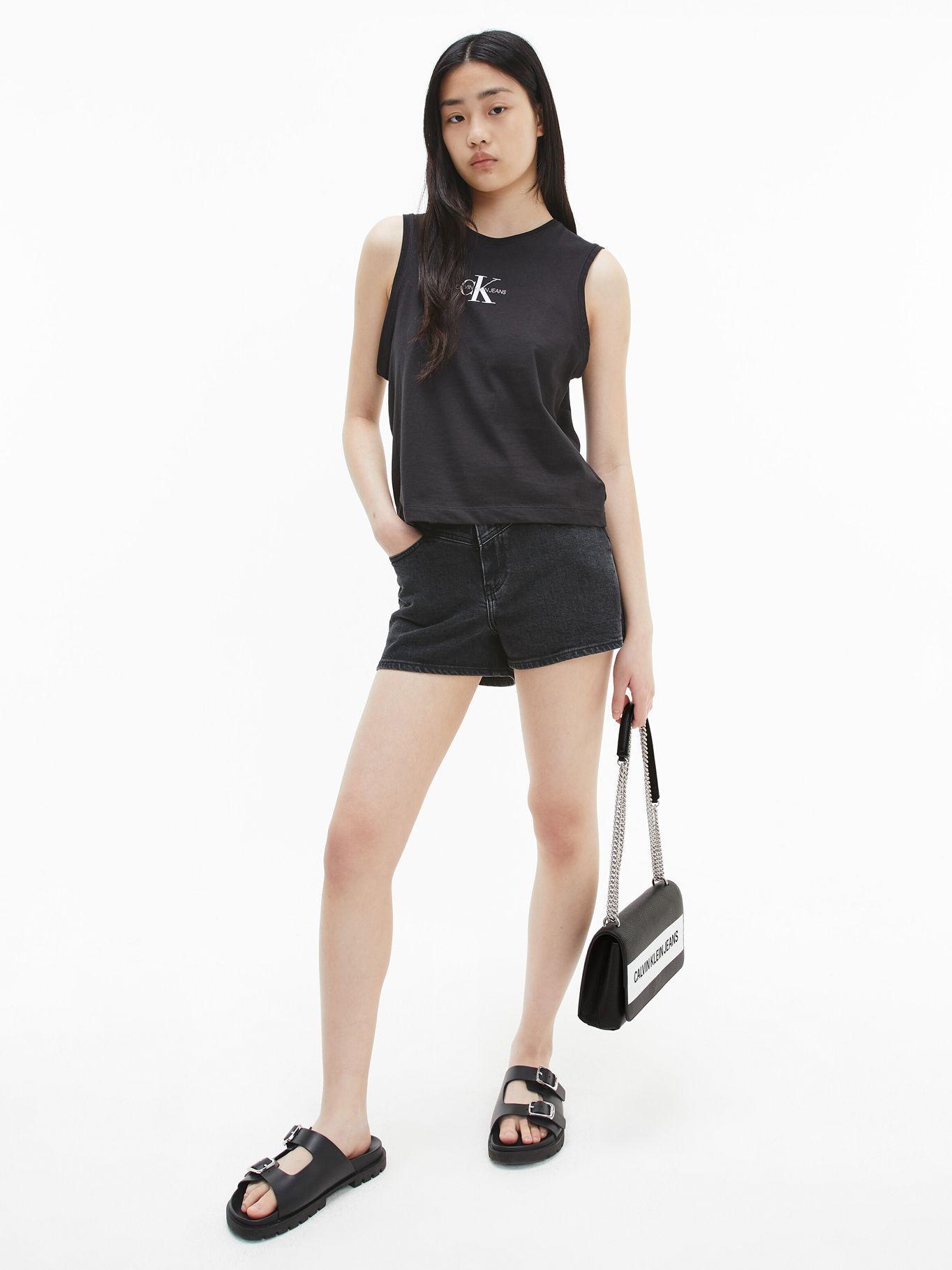 Bandolera Ckj Sculpted Negro Calvin Klein Mujer-4