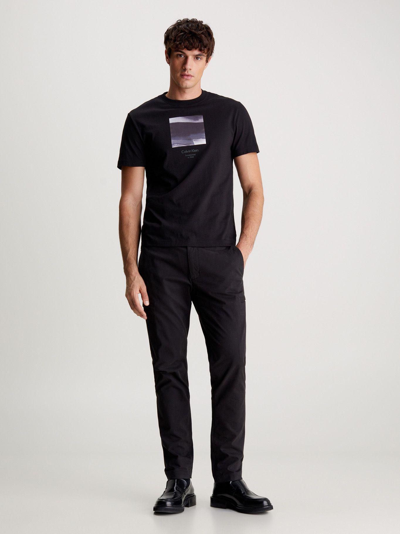 Polera Diffused Graphic Negro Calvin Klein-1