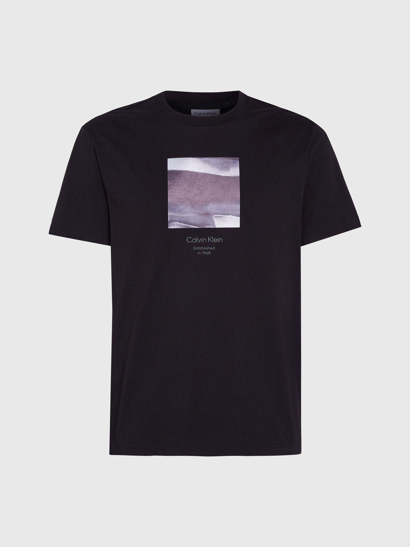 Polera Diffused Graphic Negro Calvin Klein-4