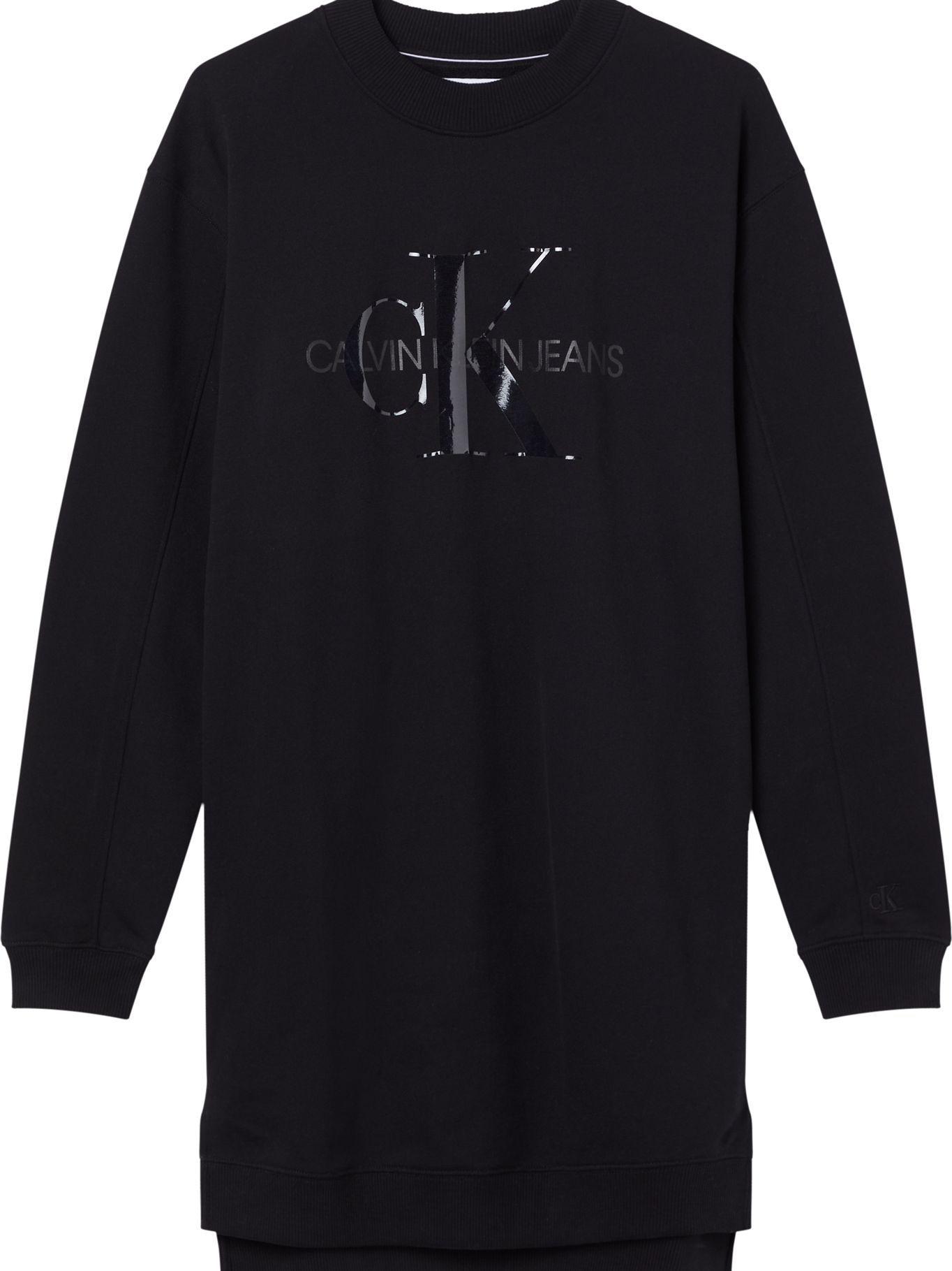 Vestido Tonal Monogram Negro Calvin Klein-0