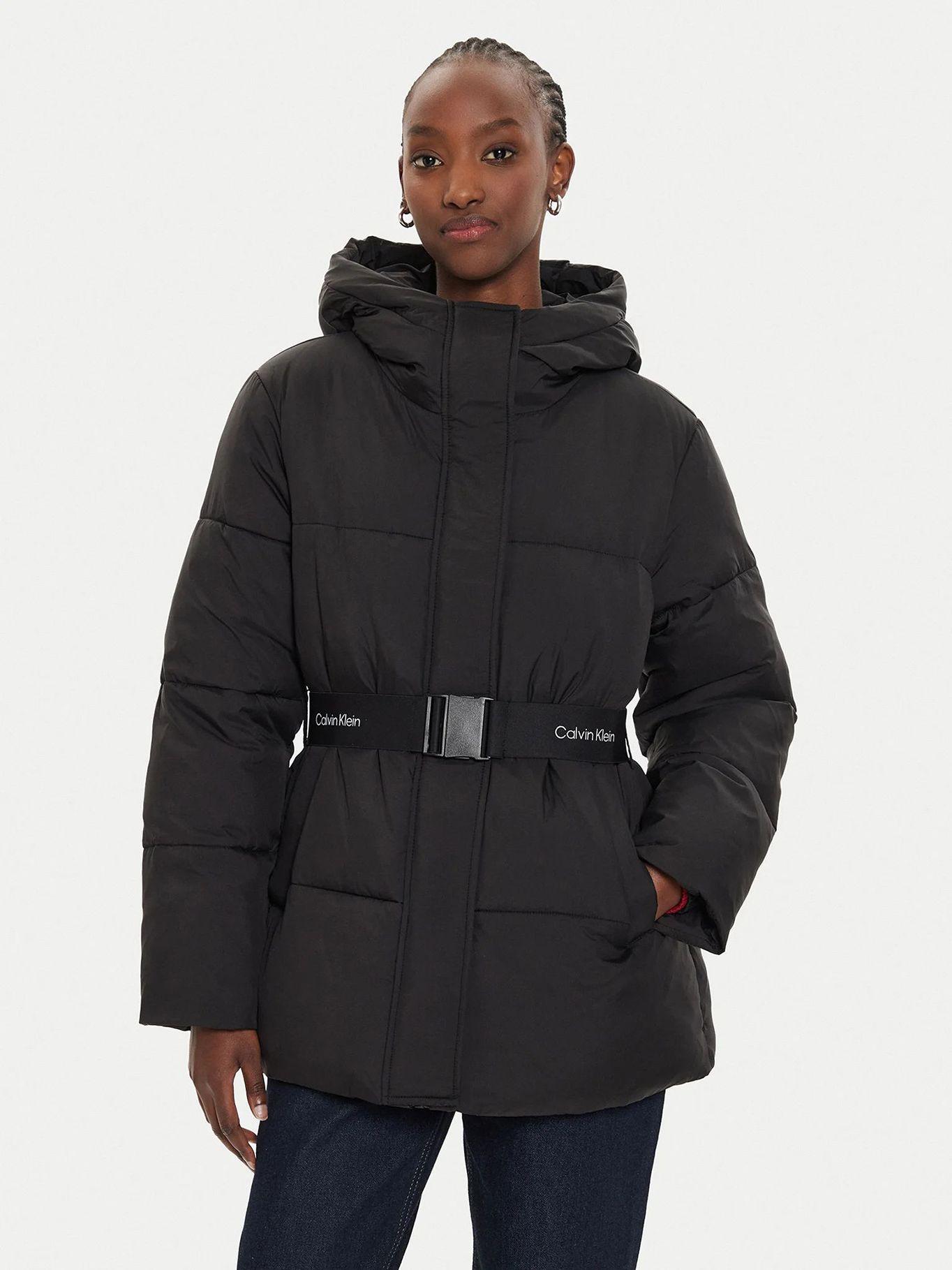 Parka Logo Belt Puffer Negro Calvin Klein-0