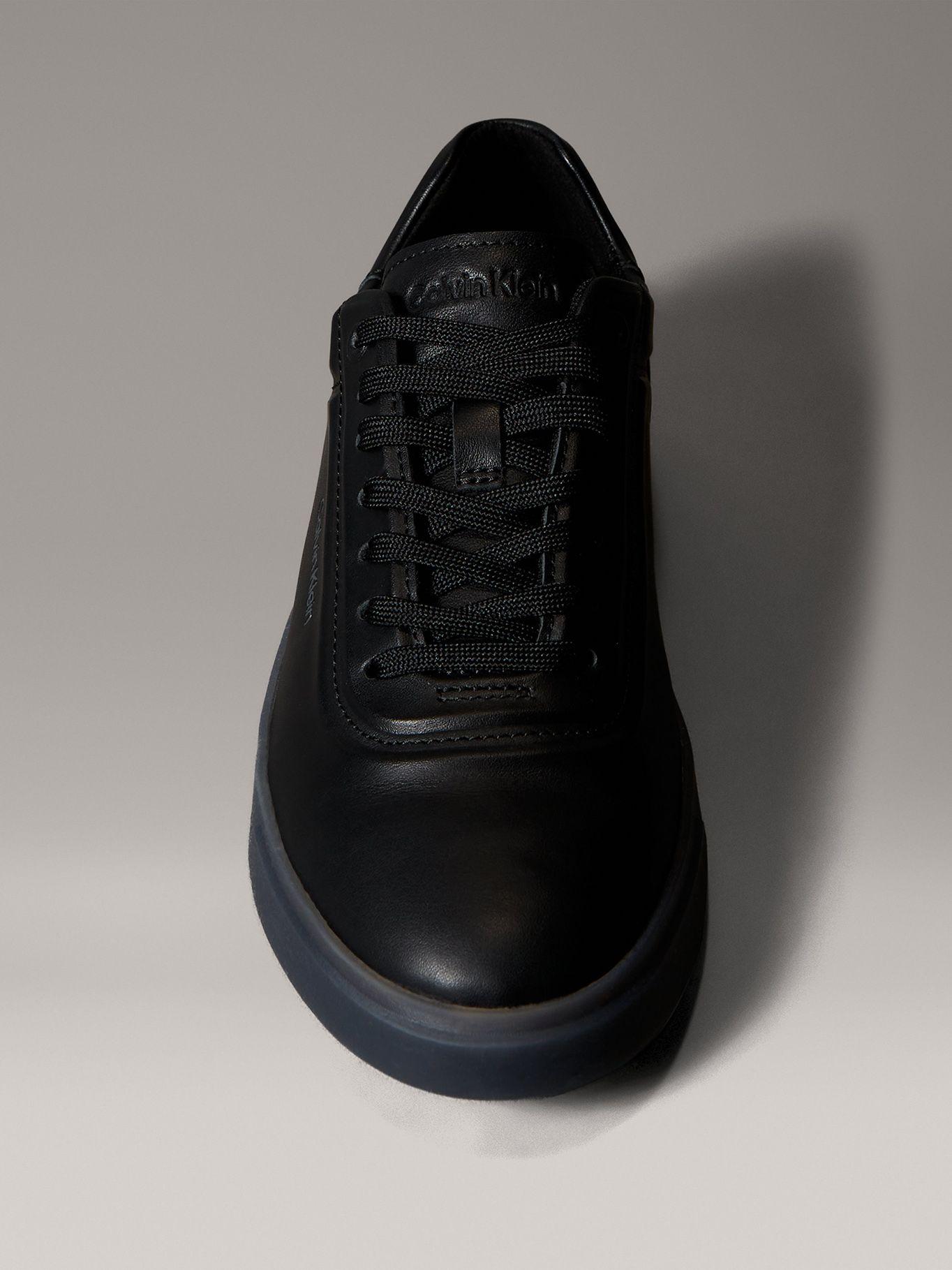 Zapatillas de Cuero Oxford Negro Calvin Klein Mujer-2
