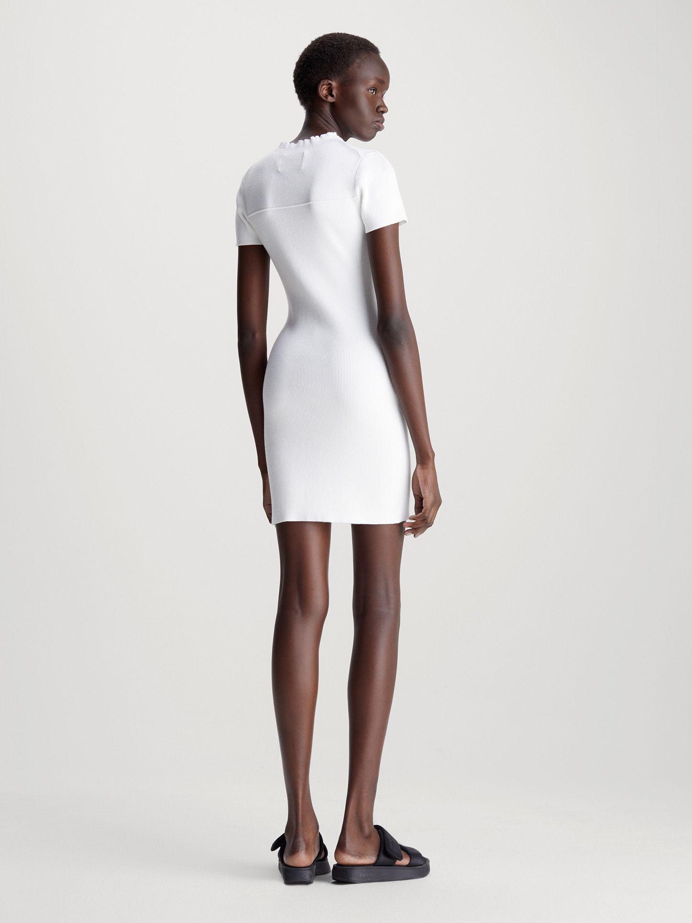 Vestido Seaming Blanco Calvin Klein-1