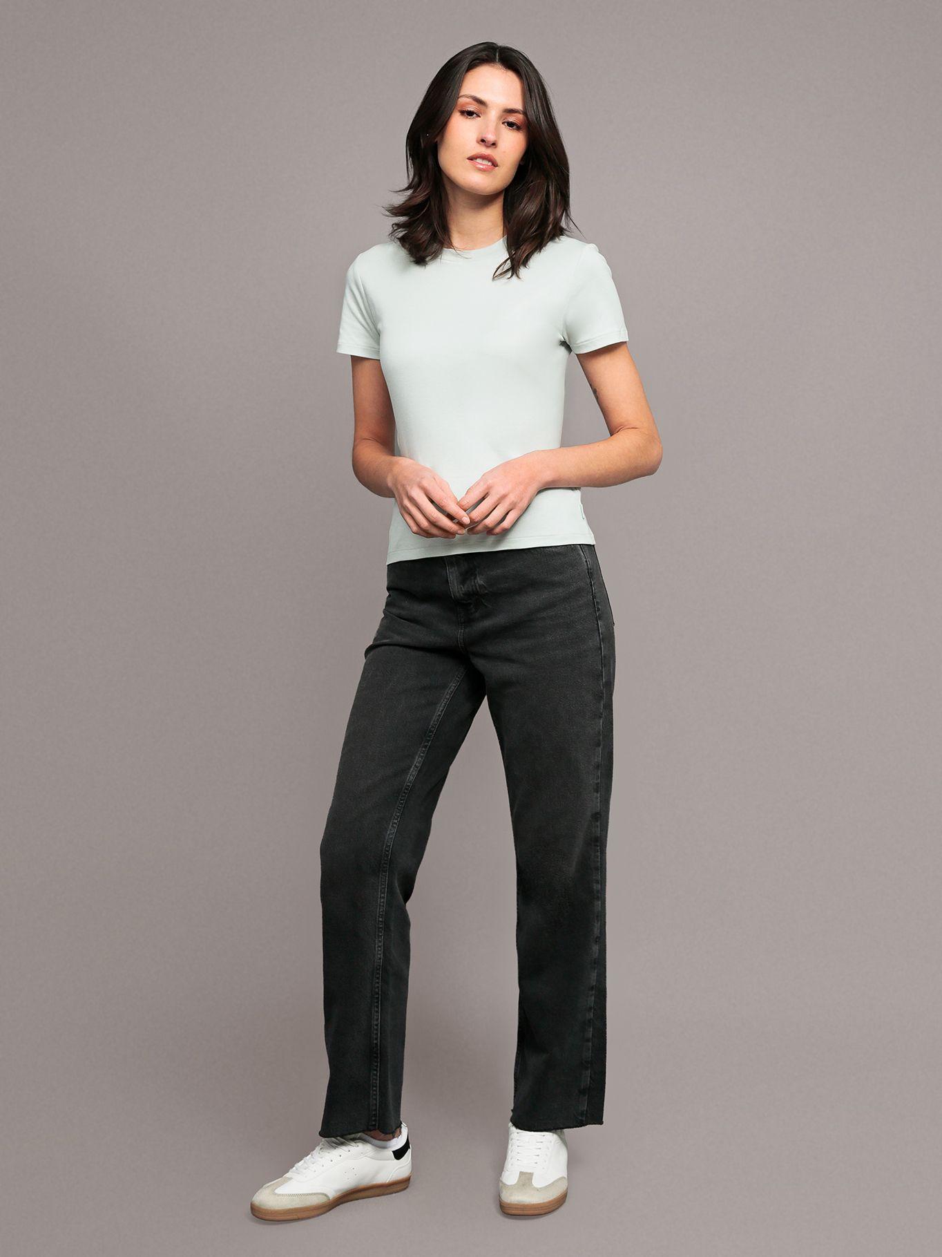 Polera relaxed de algodón Verde Calvin Klein-1