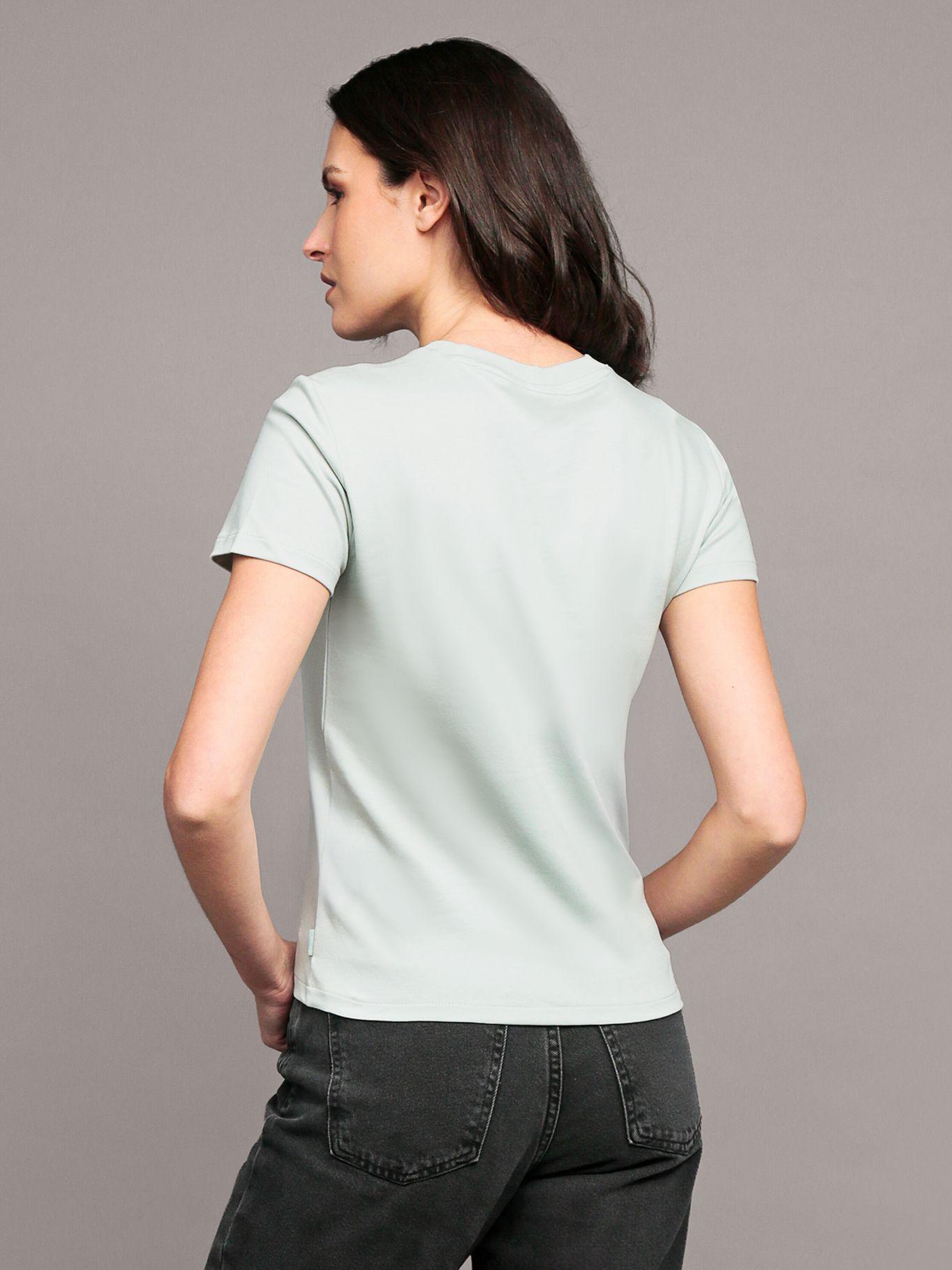 Polera relaxed de algodón Verde Calvin Klein-3