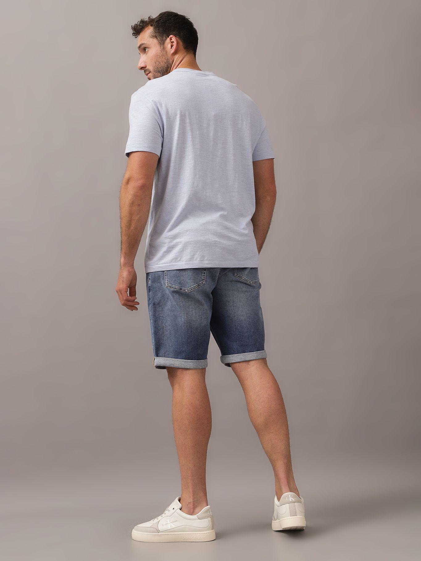 Polera Cotton Linen Azul Calvin Klein-2