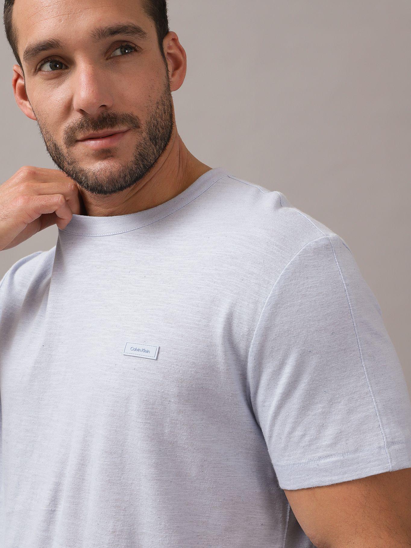 Polera Cotton Linen Azul Calvin Klein-3