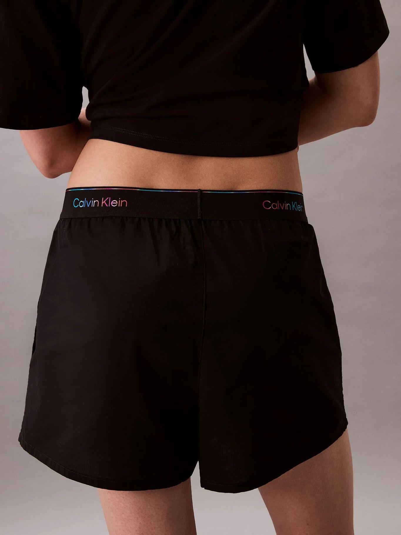 Shorts de Pijama Logo Pride Negro Calvin Klein-2