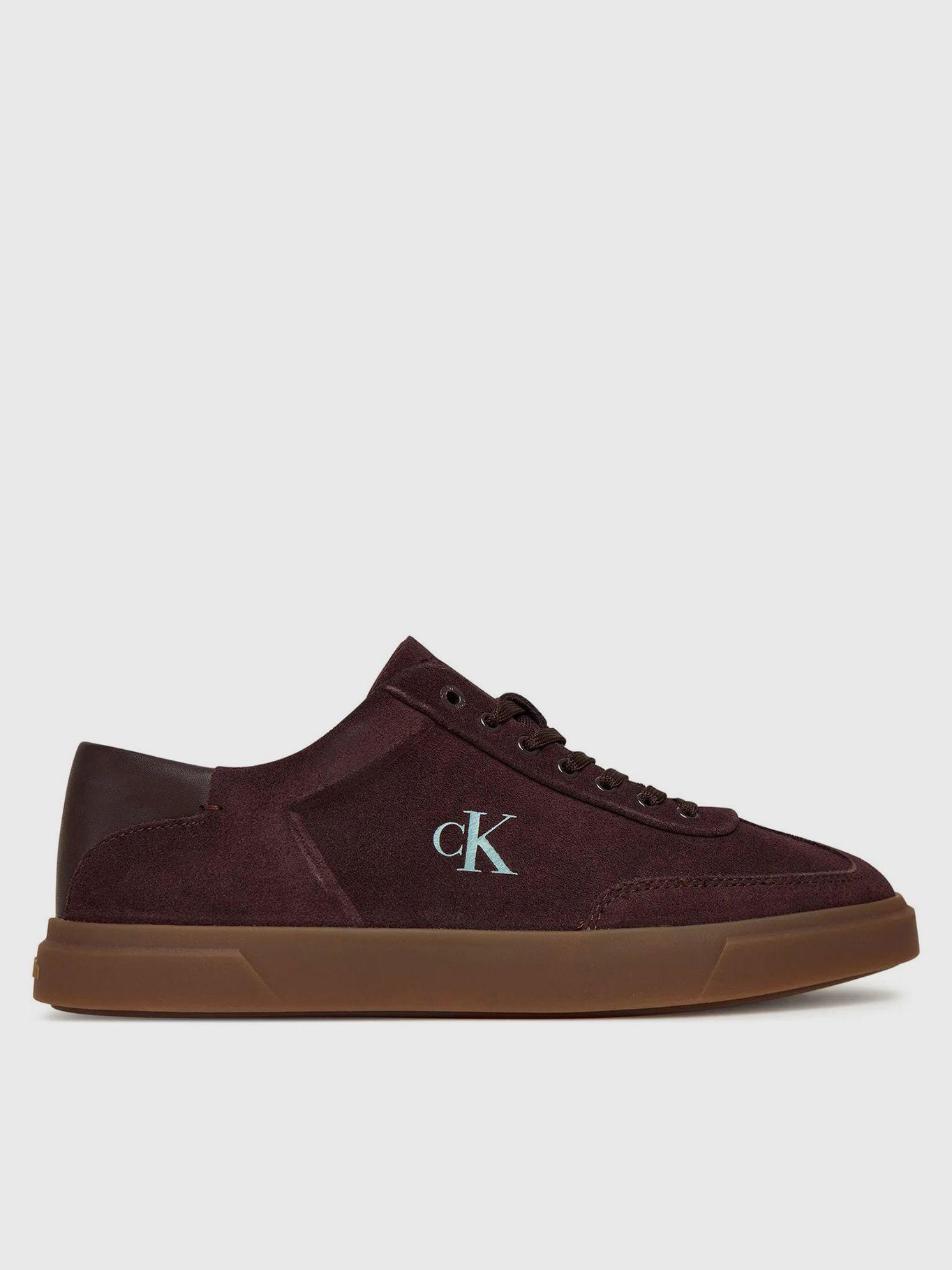 Zapatillas Ante de Caña Baja Burdeo Calvin Klein Mujer-4