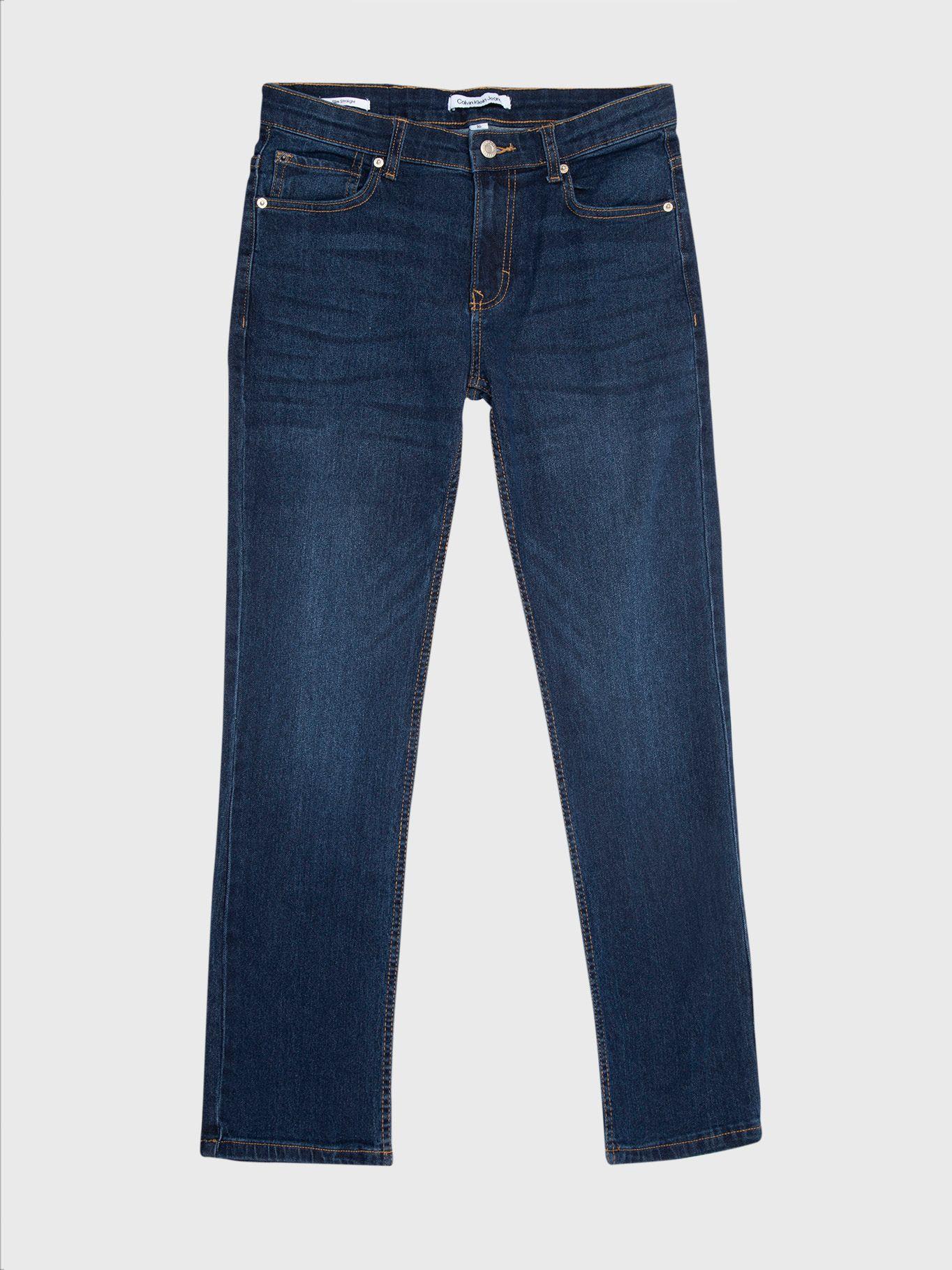 Jeans Niño Slim Straight 468 Azul Calvin Klein-0