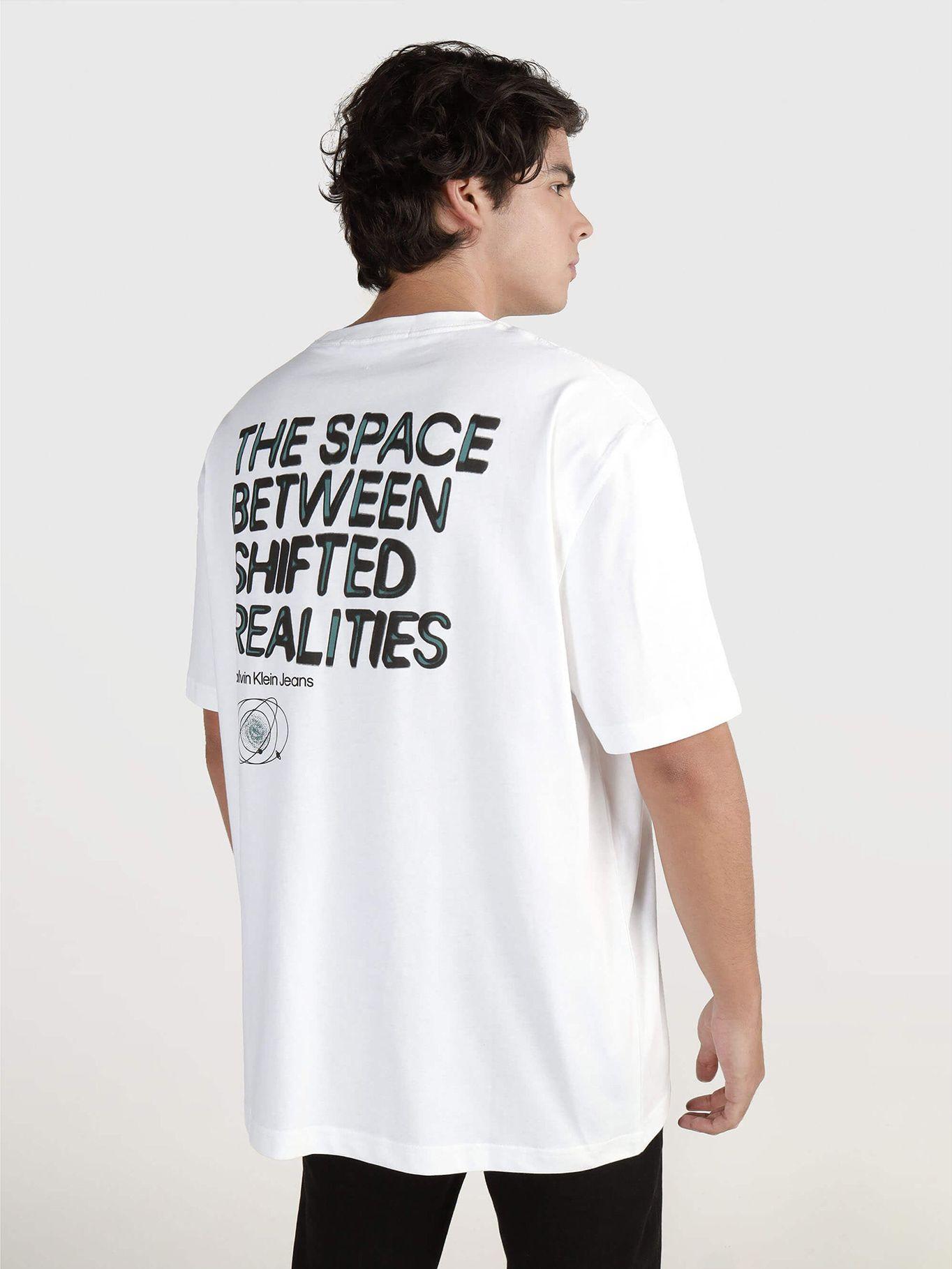 Polera Future Fade Slogan Blanco Calvin Klein-2