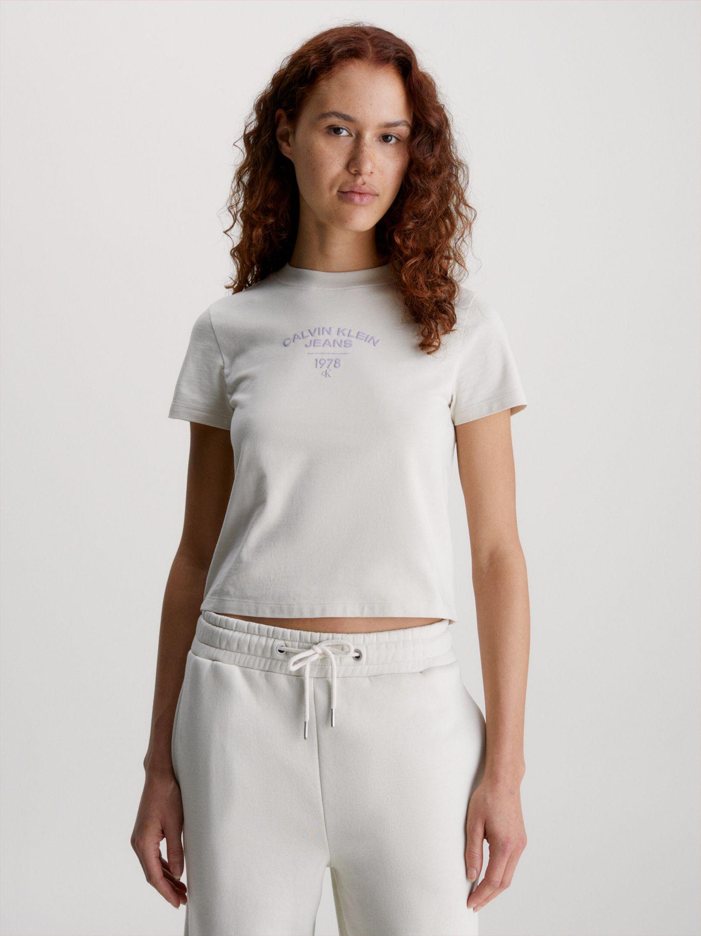 Polera Varsity Baby Blanco Calvin Klein-0