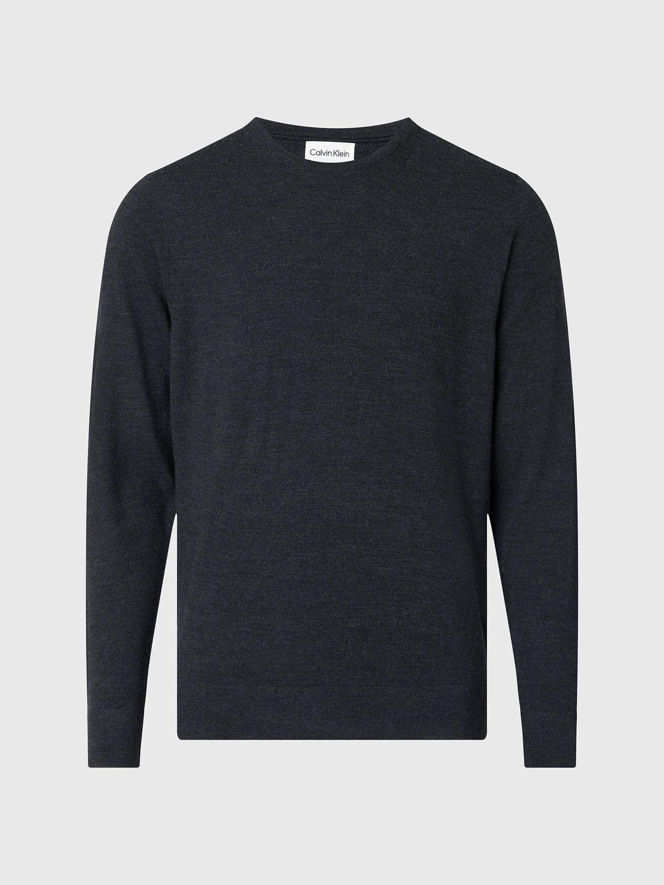 Suéter de lana merino Negro Calvin Klein-4