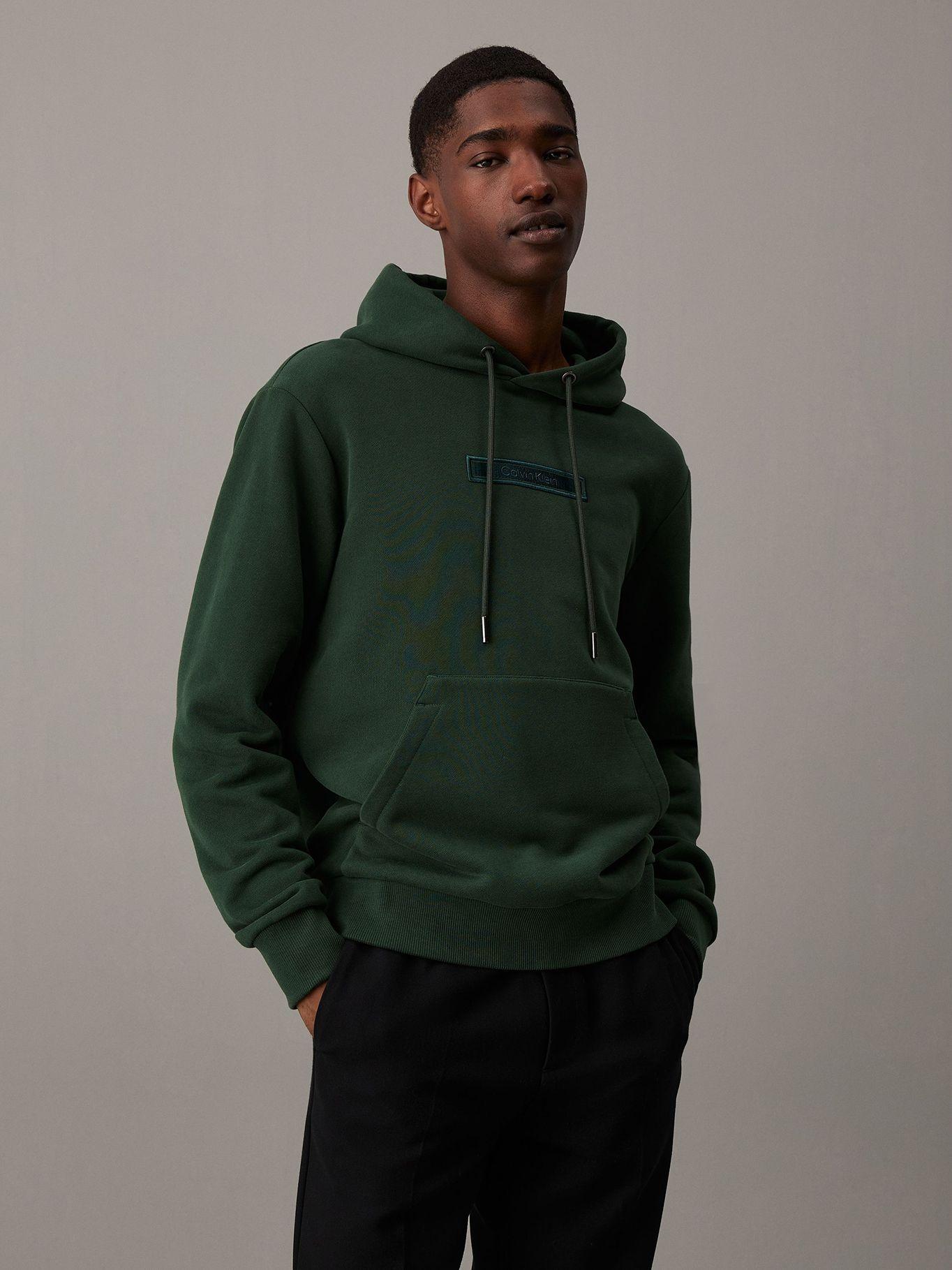 Polerón Logo Gorro Embroider Peached Verde Calvin Klein-0