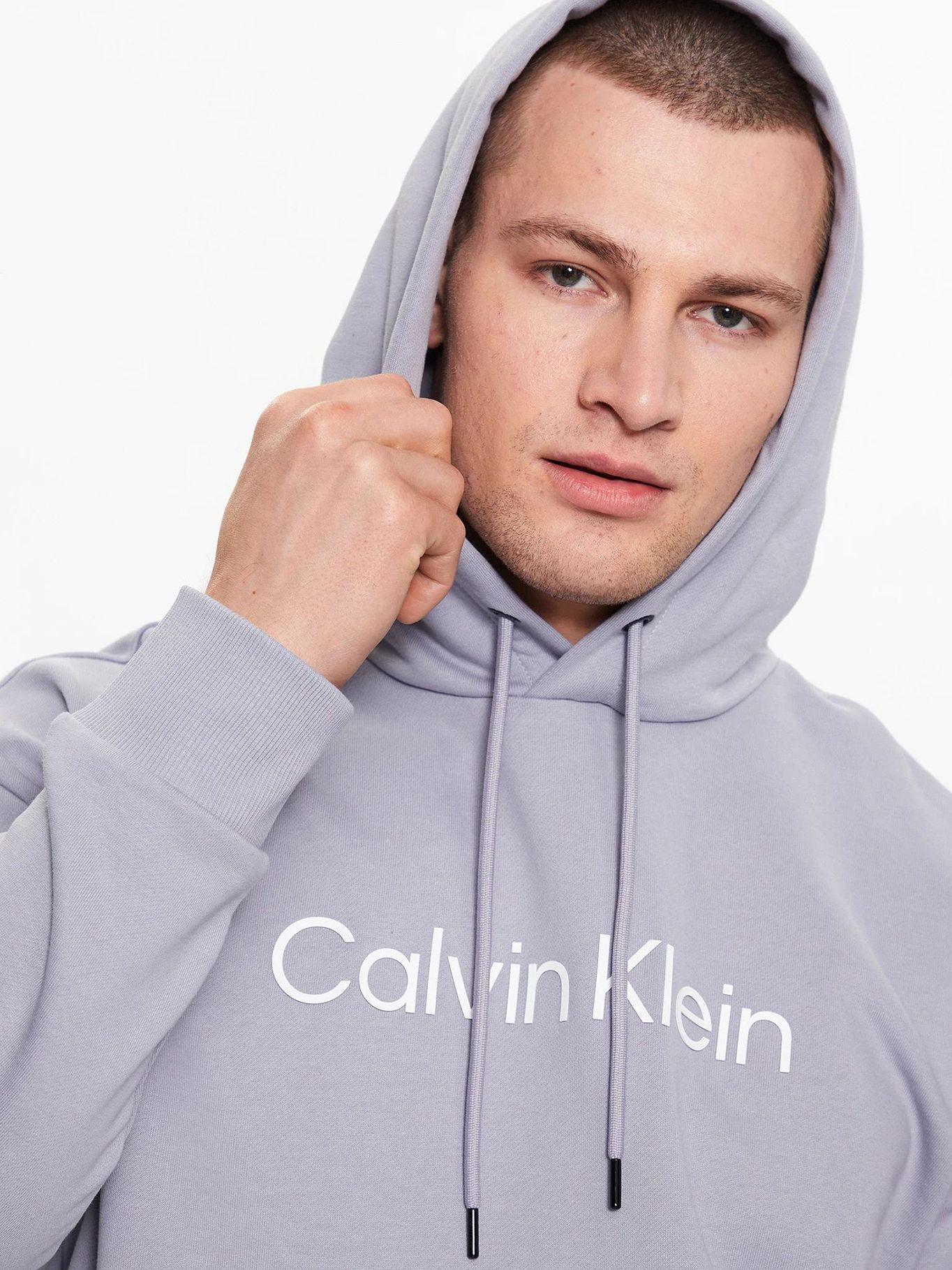 Polerón con Gorro Comfort  Gris Calvin Klein-3