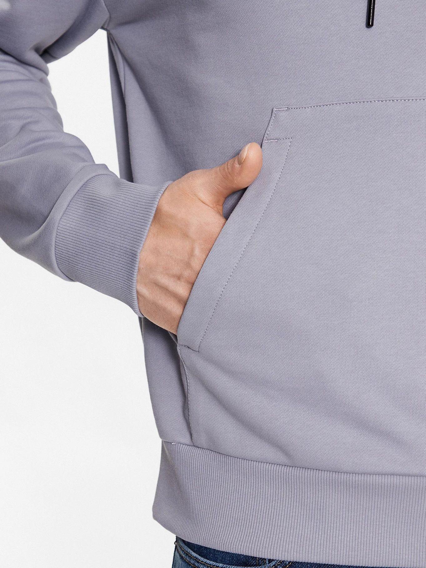 Polerón con Gorro Comfort  Gris Calvin Klein-4