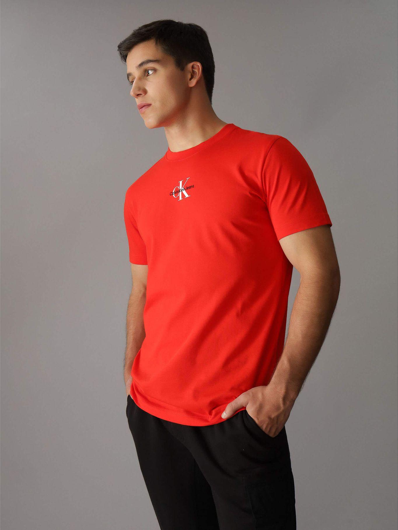 Polera Monologo Regular Rojo Calvin Klein-0