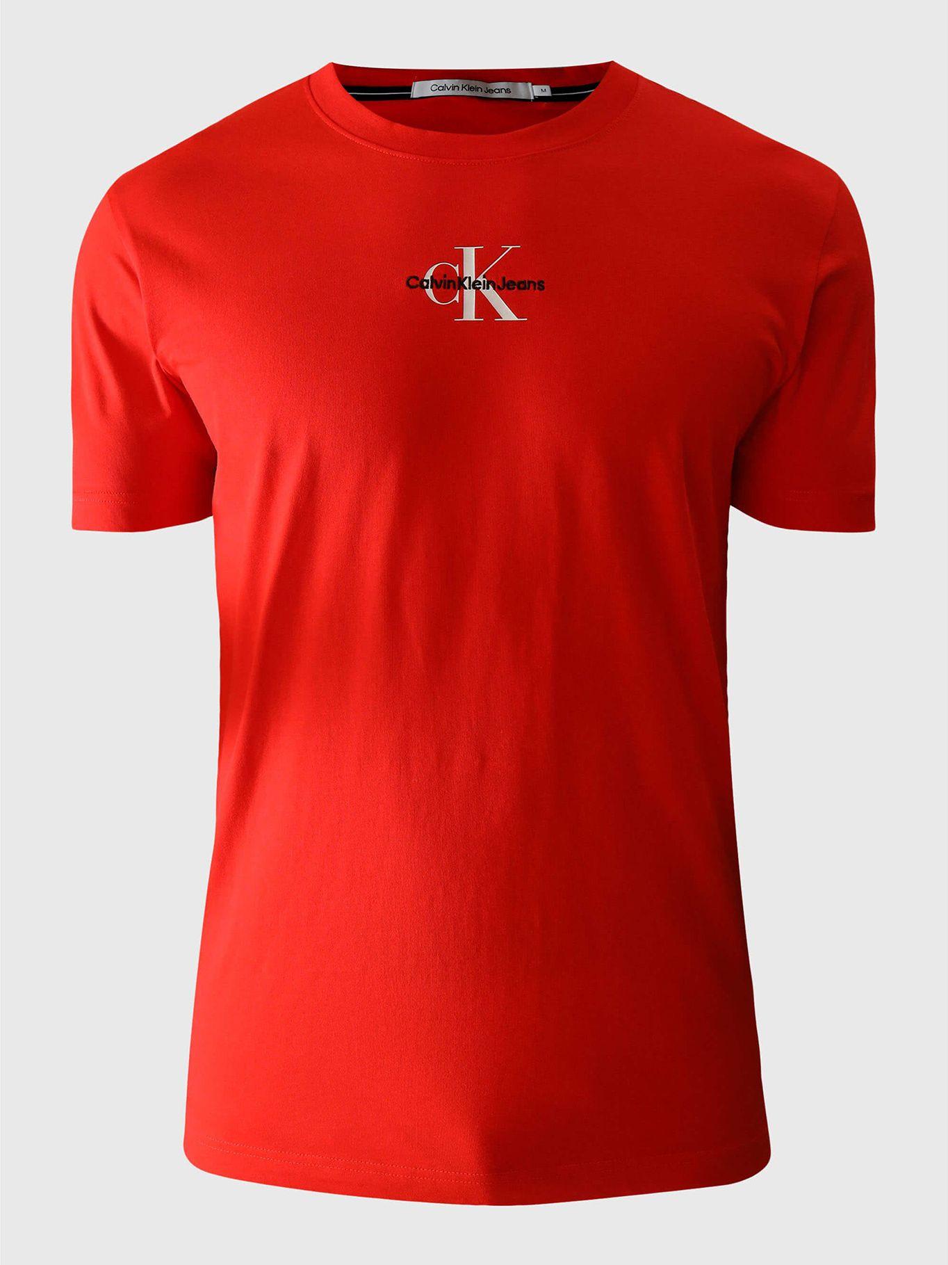 Polera Monologo Regular Rojo Calvin Klein-4