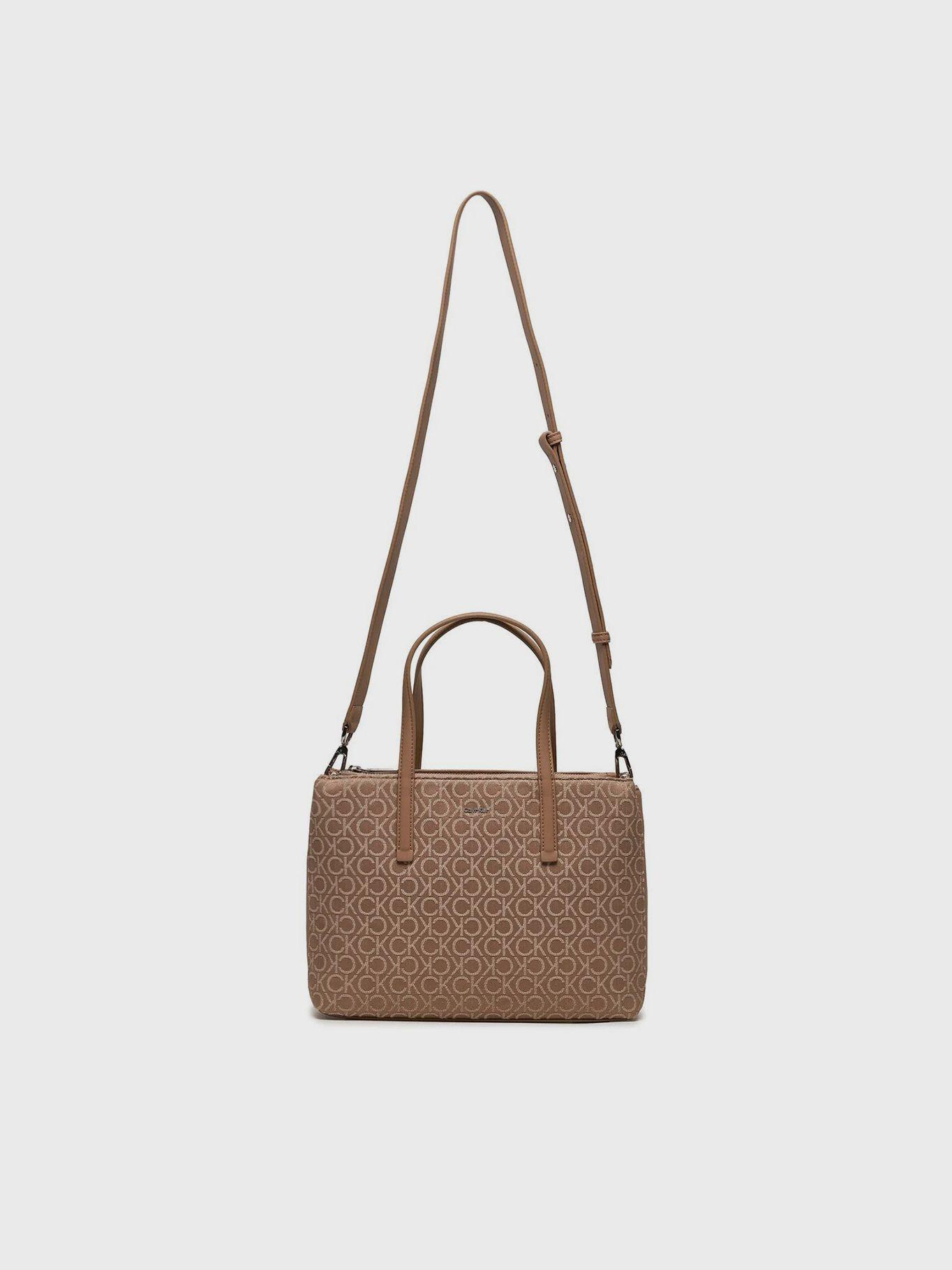 Cartera Tote Ck Must Jacquard Beige Calvin Klein-4