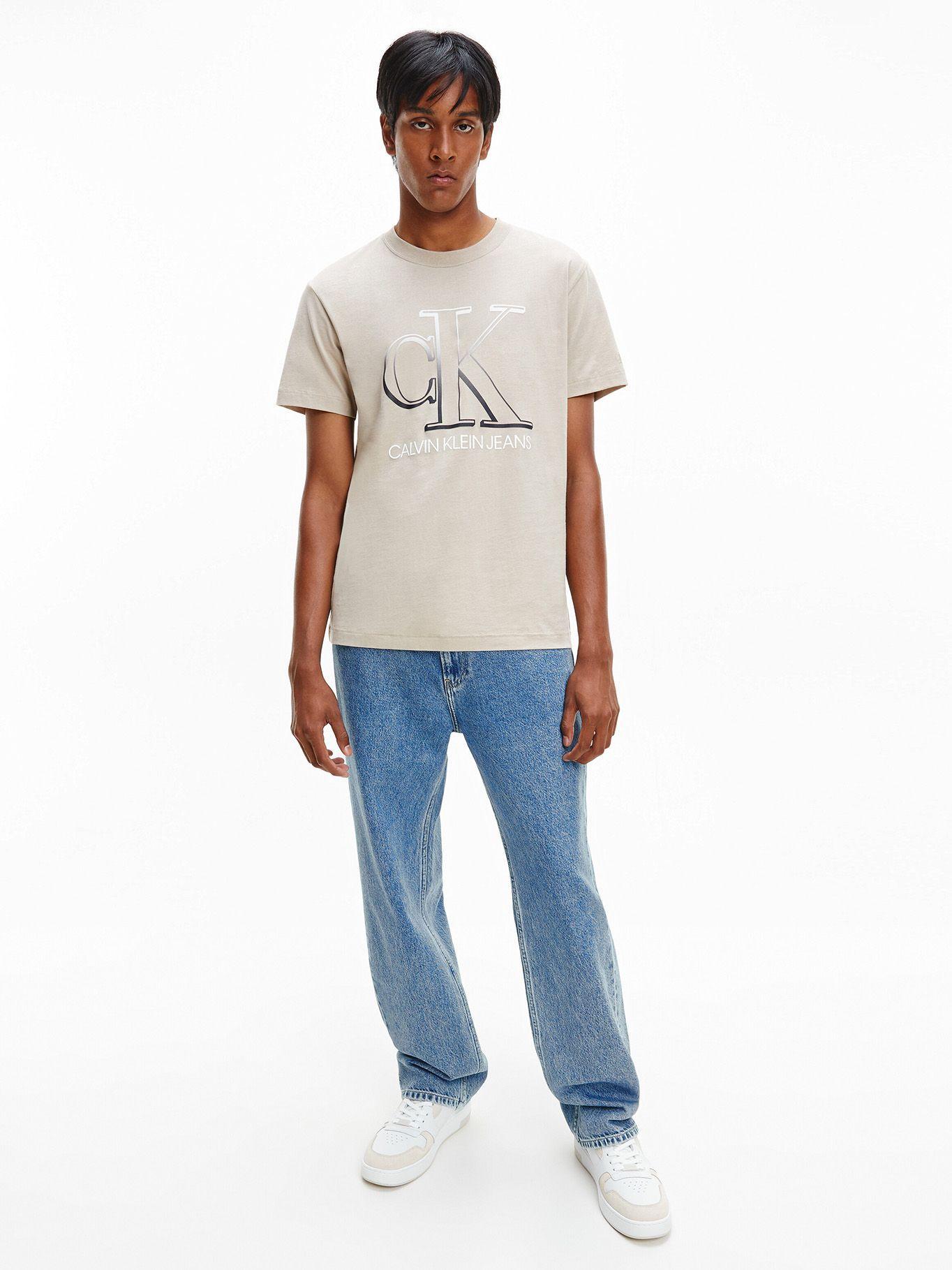 Polera Degrade Monogram Crema Calvin Klein-1