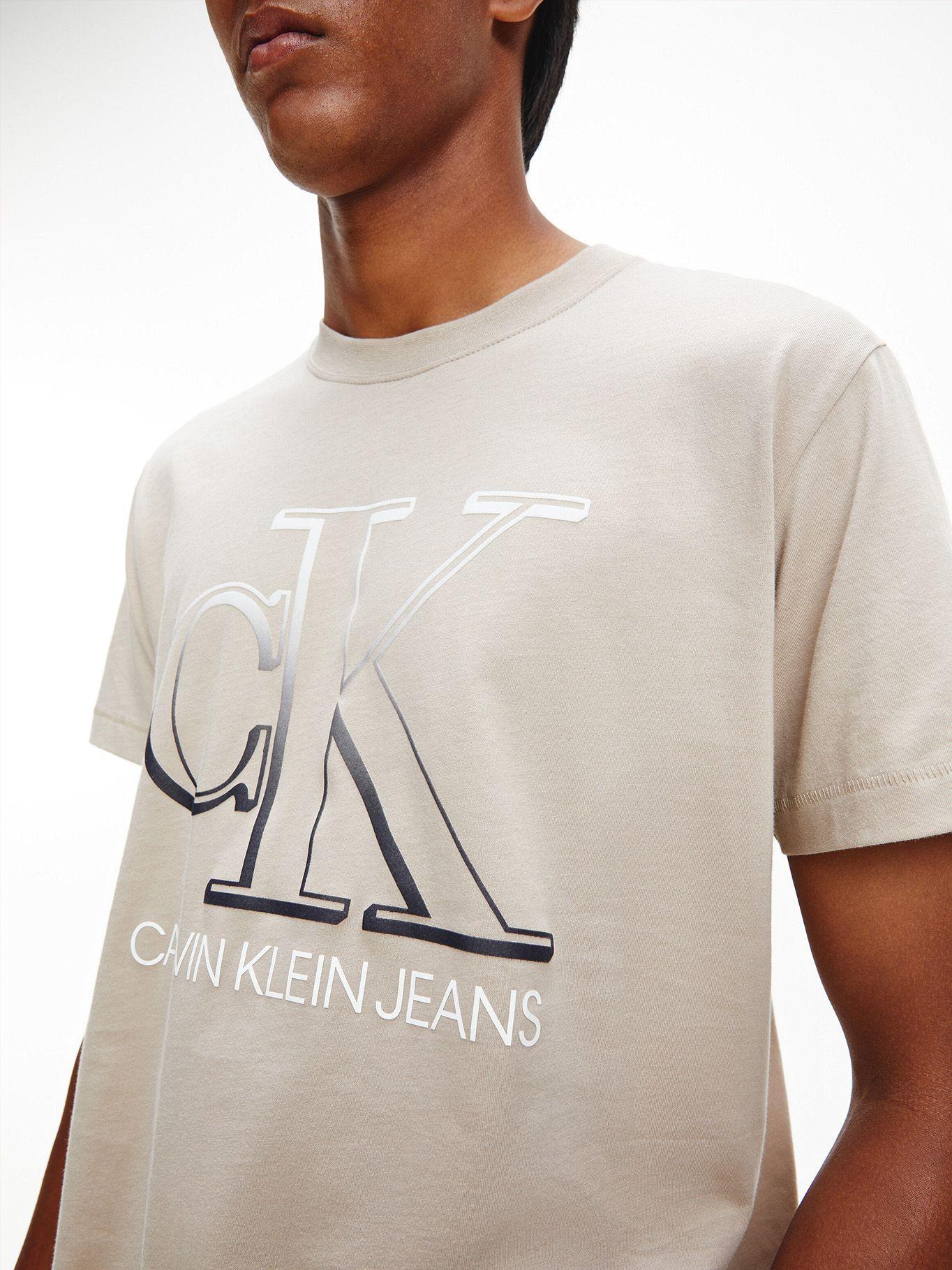 Polera Degrade Monogram Crema Calvin Klein-3