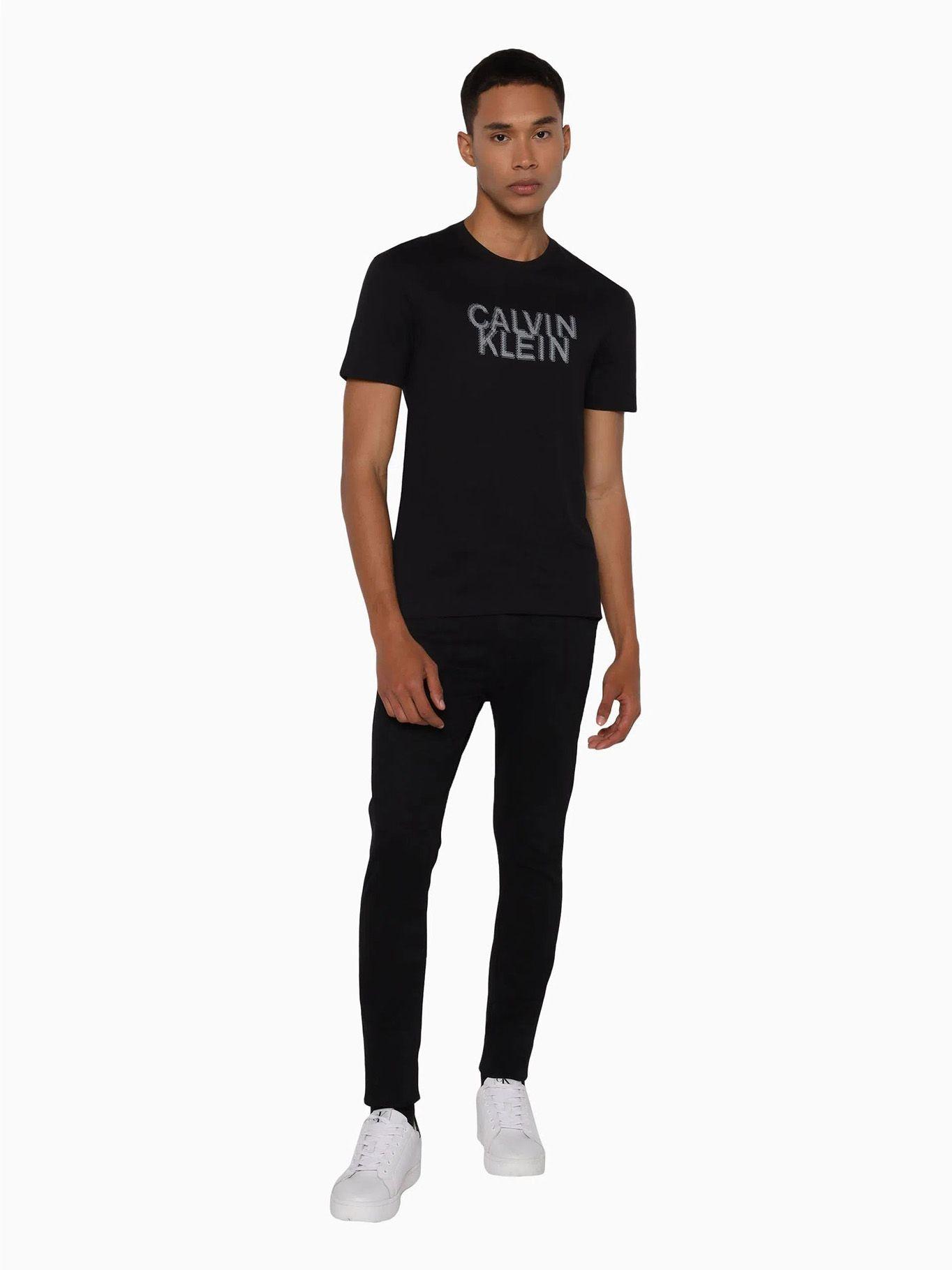 Polera Distorted Logo Negro Calvin Klein-1