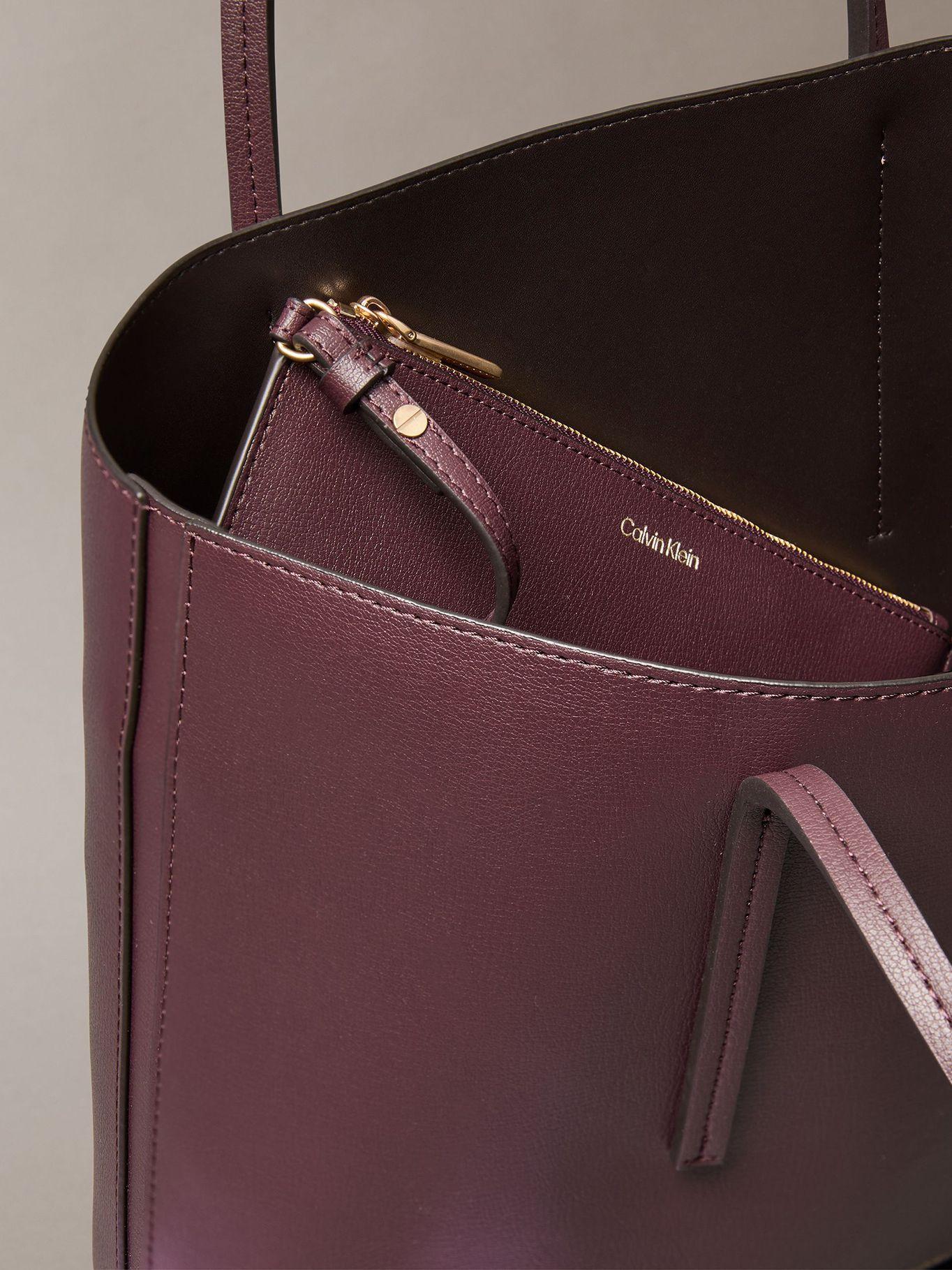 Cartera Tote Foil Logo Marrón Calvin Klein-3