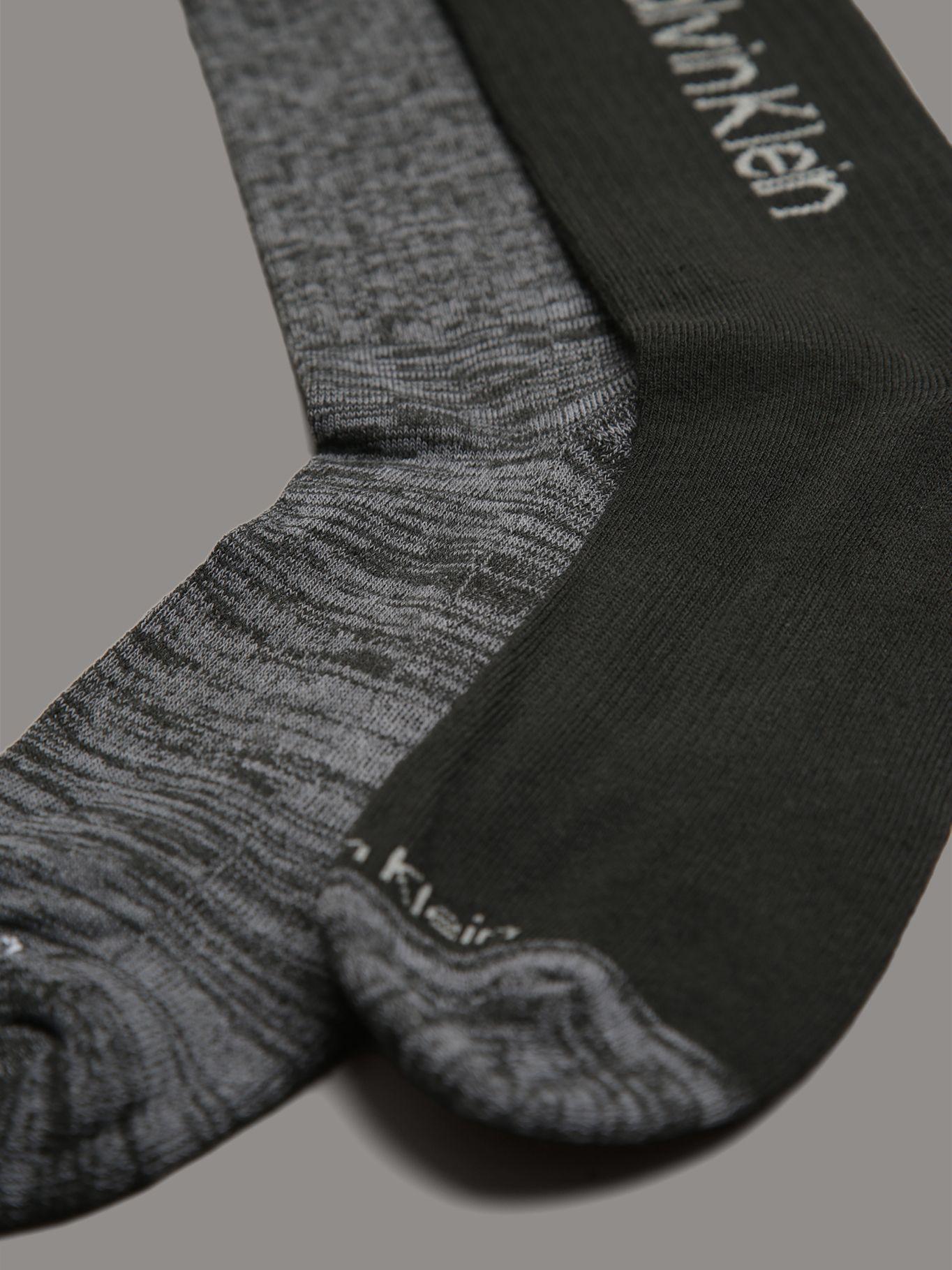 Pack 5 Calcetin Cushion Crew Negro Calvin Klein-1