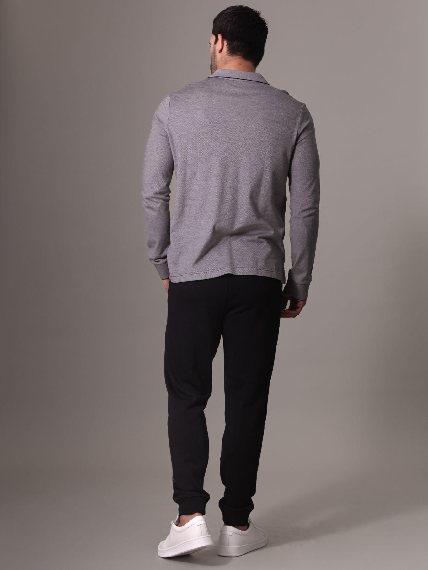 Polo Two Tone Oxford Gris Calvin Klein-2