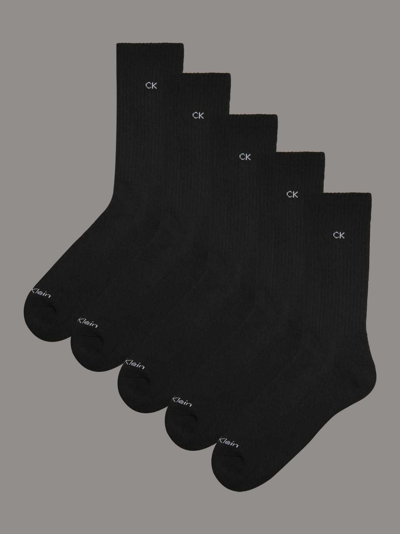 Pack 5 Calcetines Terry Cushion Negro Calvin Klein-0