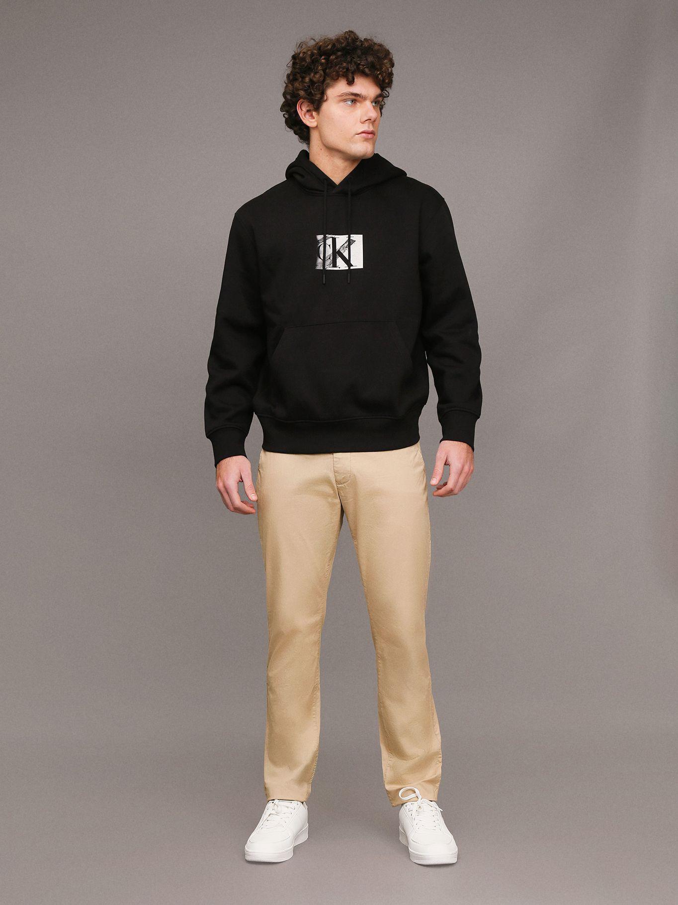 Pantalón Chino Tapered Beige Calvin Klein-0