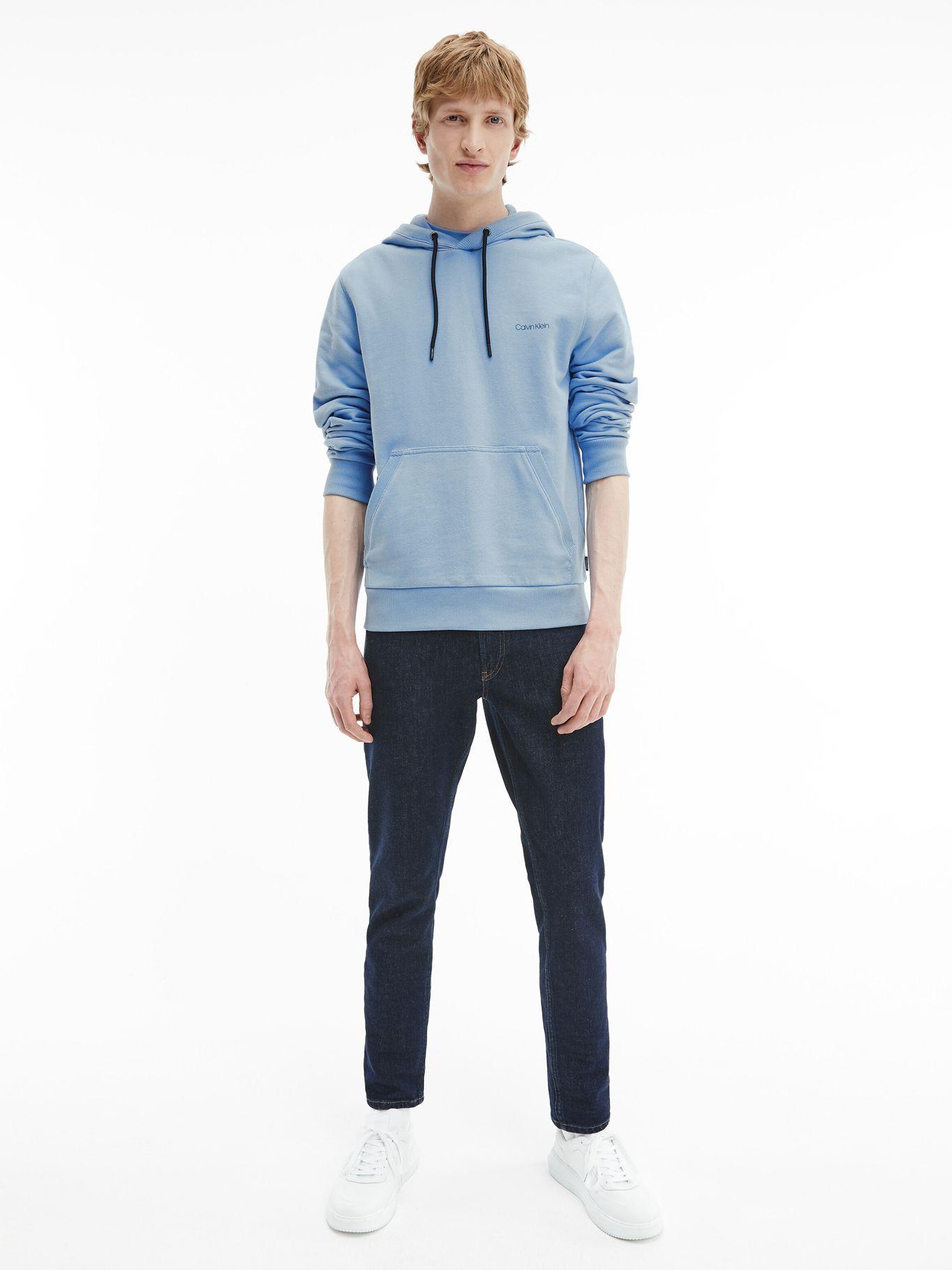Polerón Small Chest Logo Hoodie Azul Calvin Klein-1